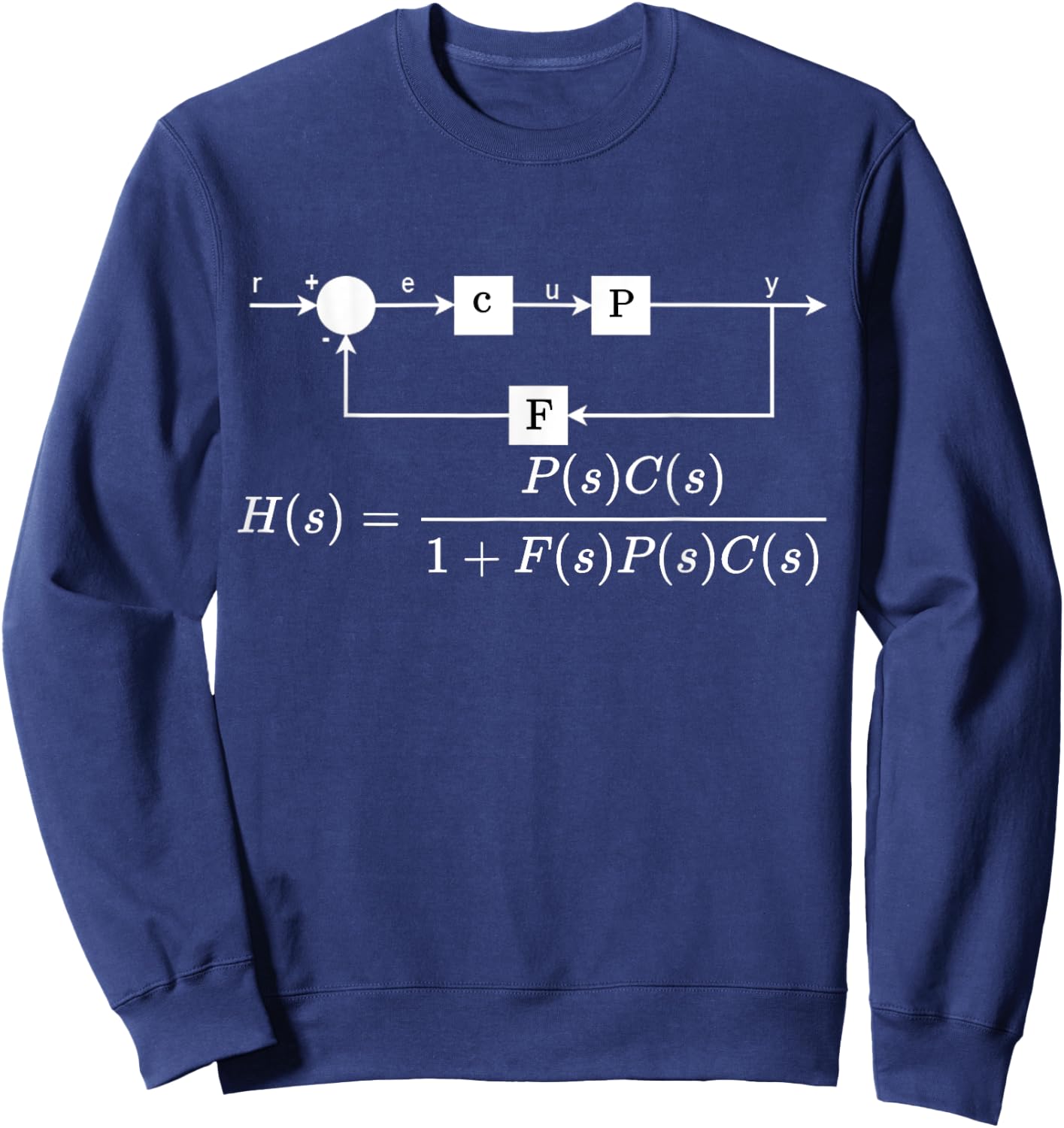 Control theory transfer function, engineering basics Sweatshirt - Sweatshirt | Navy