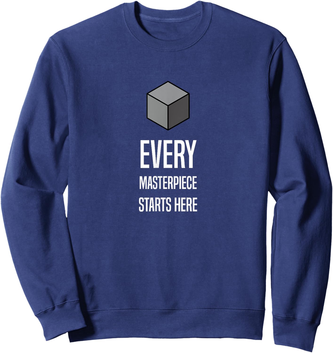Blender Basics: simple, nerdy style for 3D modelling fans Sweatshirt - Sweatshirt | Navy