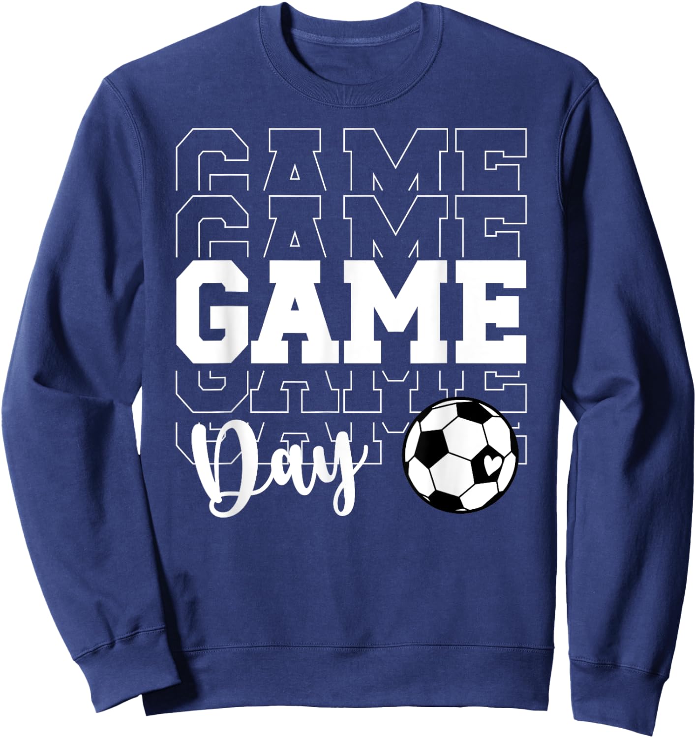 Game Day Soccer Game Day Soccer Sweatshirt - Sweatshirt | Navy