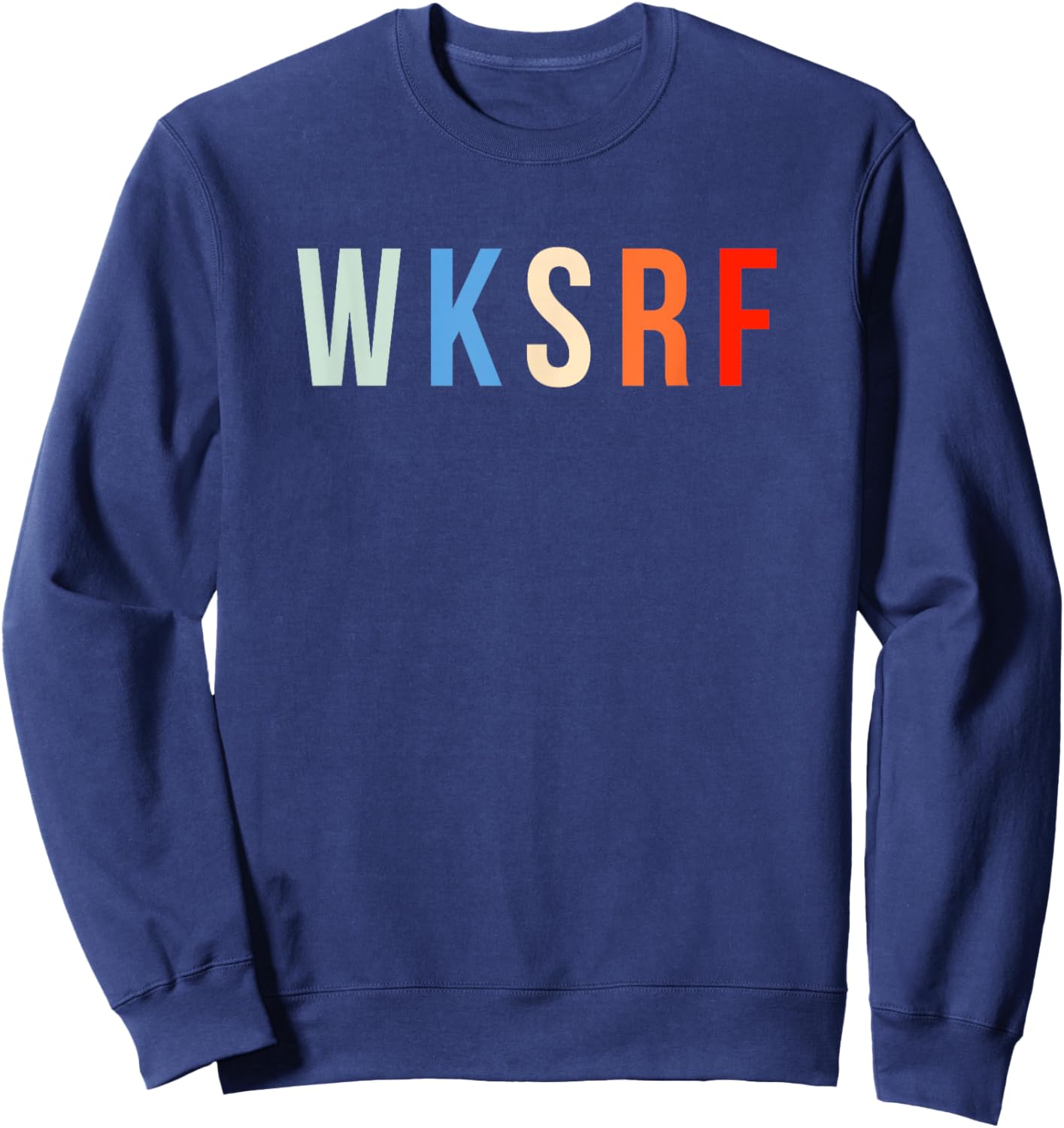 WKSRF Wakeboard Wakeboarding Wakeboarder Surfing Wakesurf Sweatshirt - Sweatshirt | Navy