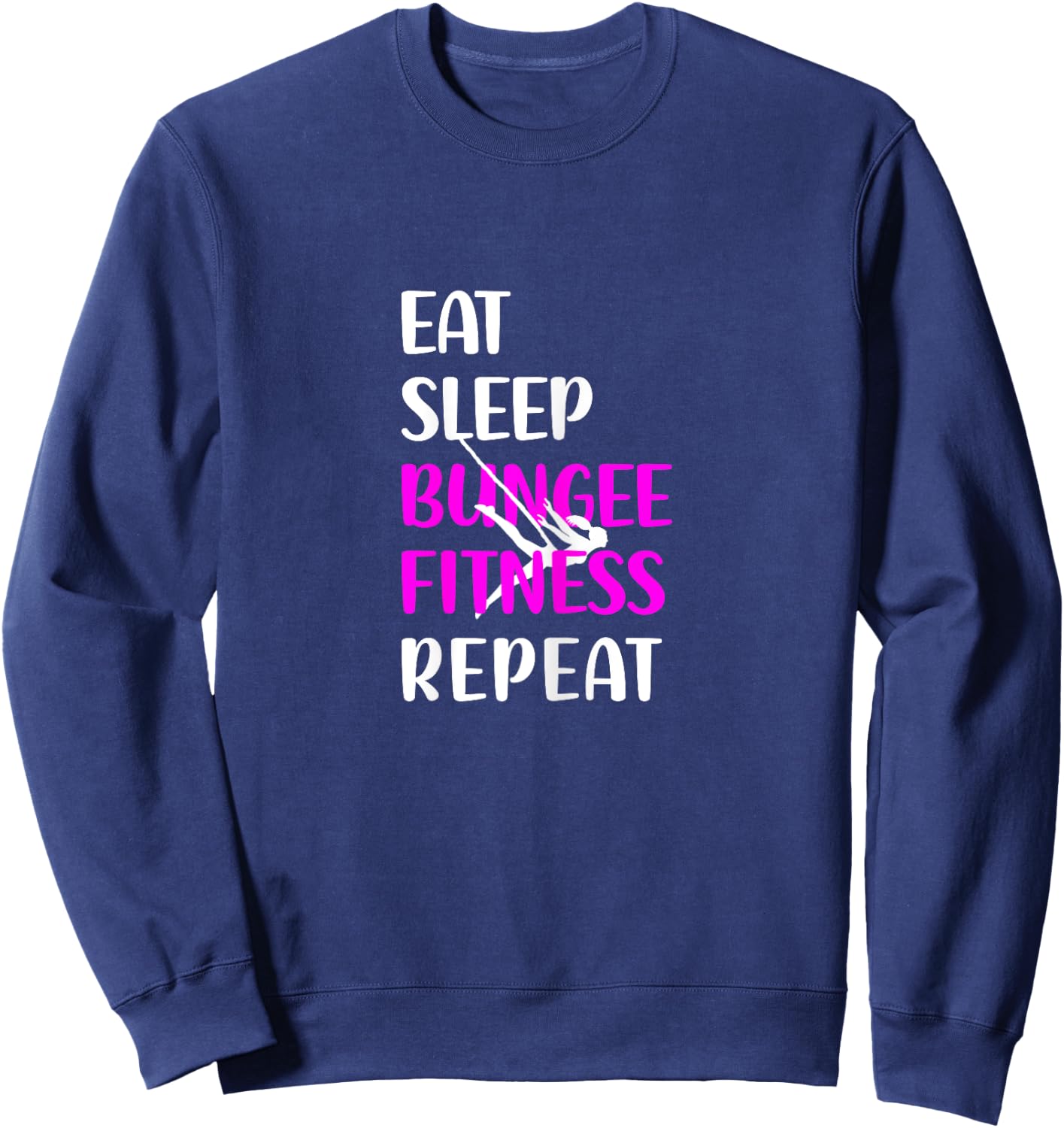 Bungee Fitness Training Fly Sling Workout Equipment Sweatshirt - Sweatshirt | Navy