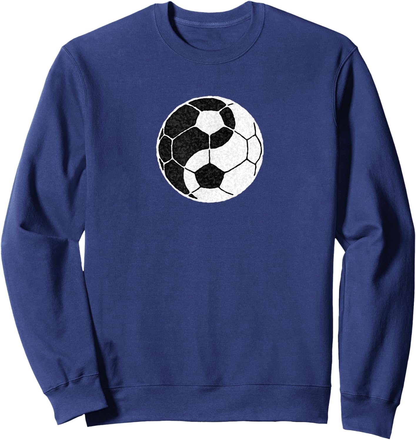Yin Yang Soccer Graphic Women Boys and Girls Sweatshirt - Sweatshirt | Navy