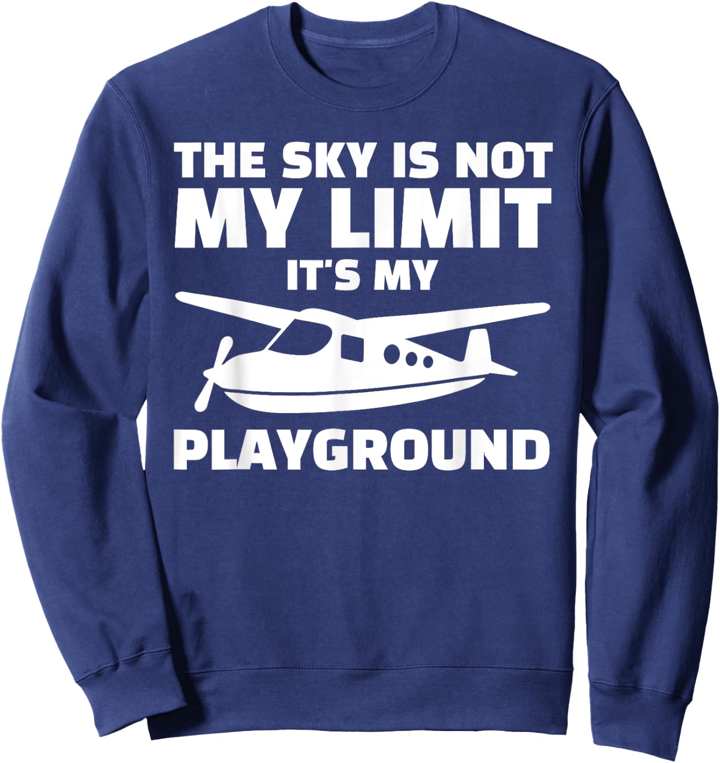 Funny Airplane Women Aviation Pilot Airplane Lovers Sweatshirt - Sweatshirt | Navy