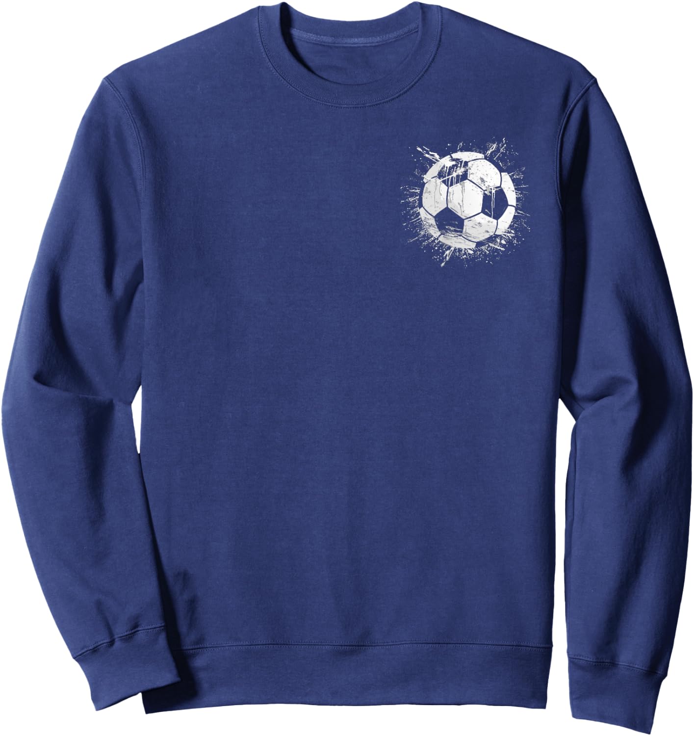 Soccer Ball Sport Stylish Design Sweatshirt - Sweatshirt | Navy