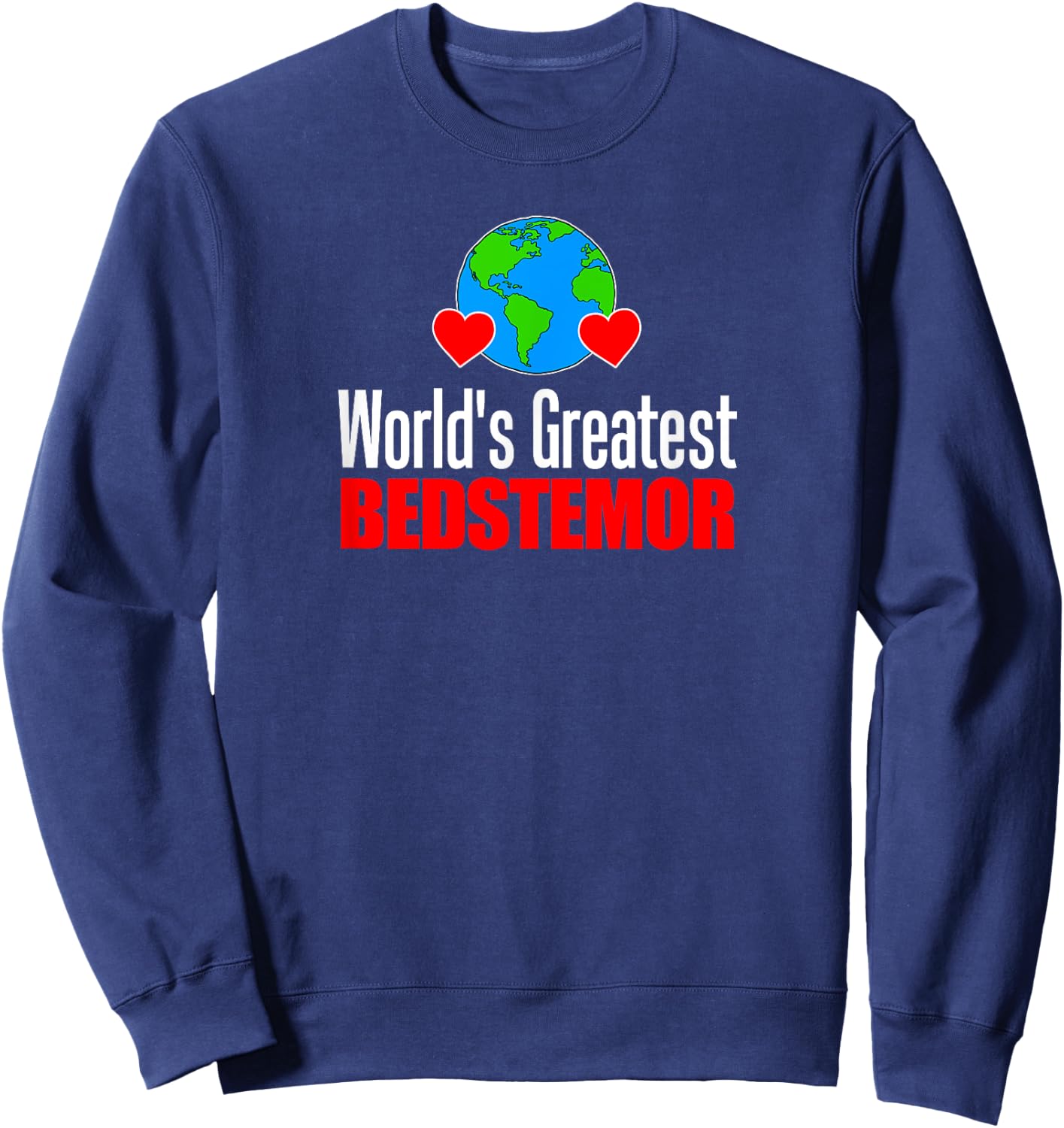 World's Greatest Bedstemor Danish Grandmother Sweatshirt - Sweatshirt | Navy