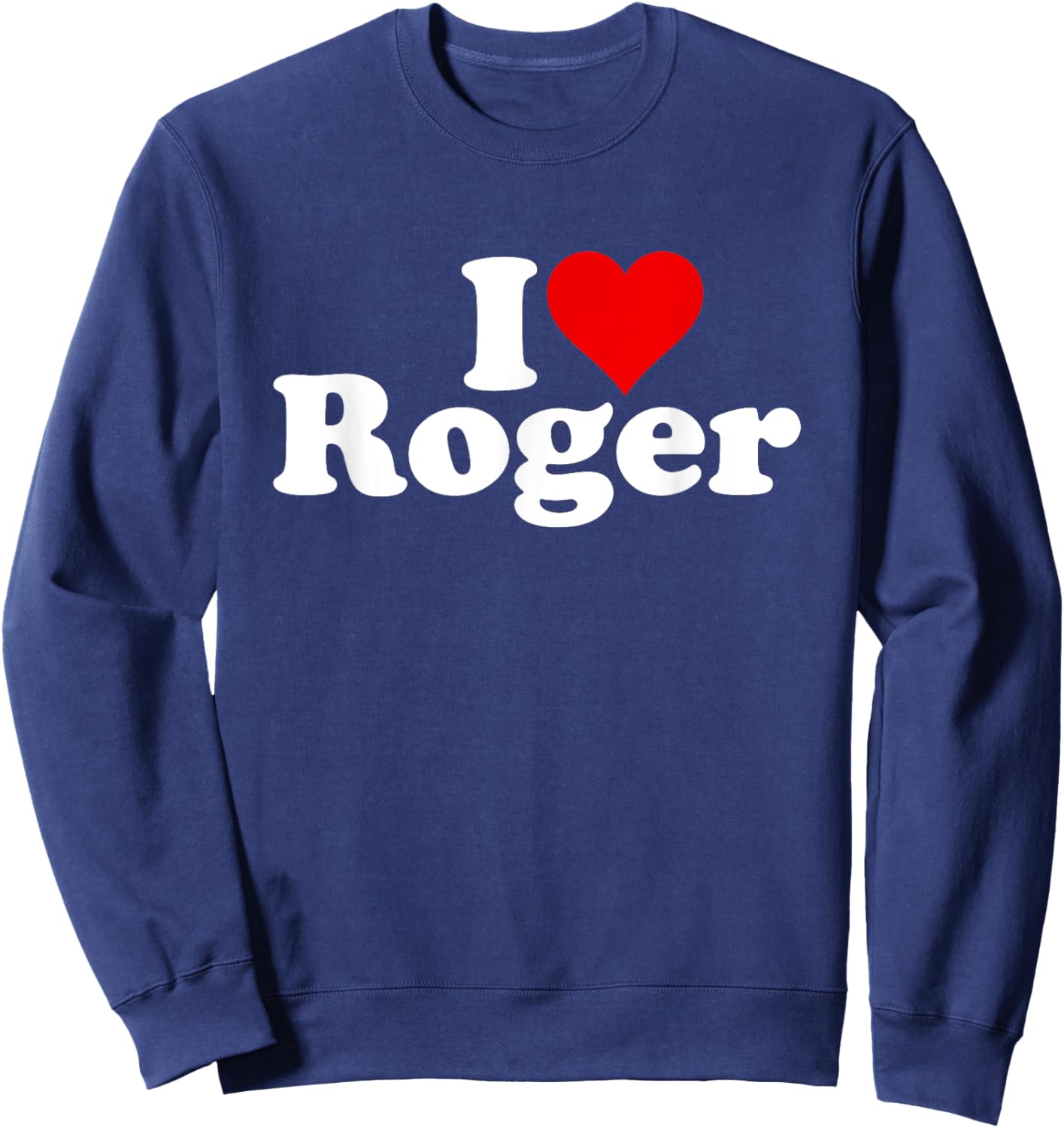 I Love Heart Roger Sweatshirt - Sweatshirt | Navy