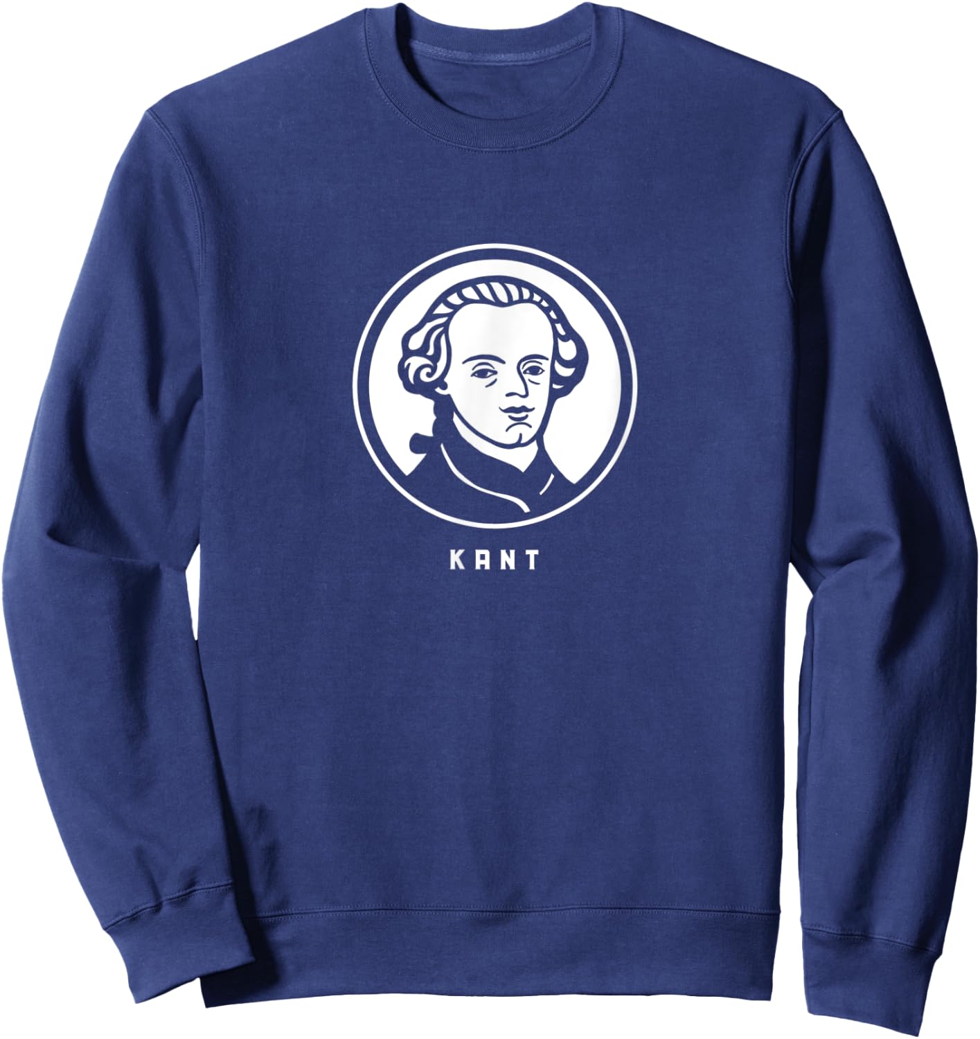 Immanuel Kant. Stylized portrait of a great philosopher Sweatshirt - Sweatshirt | Navy