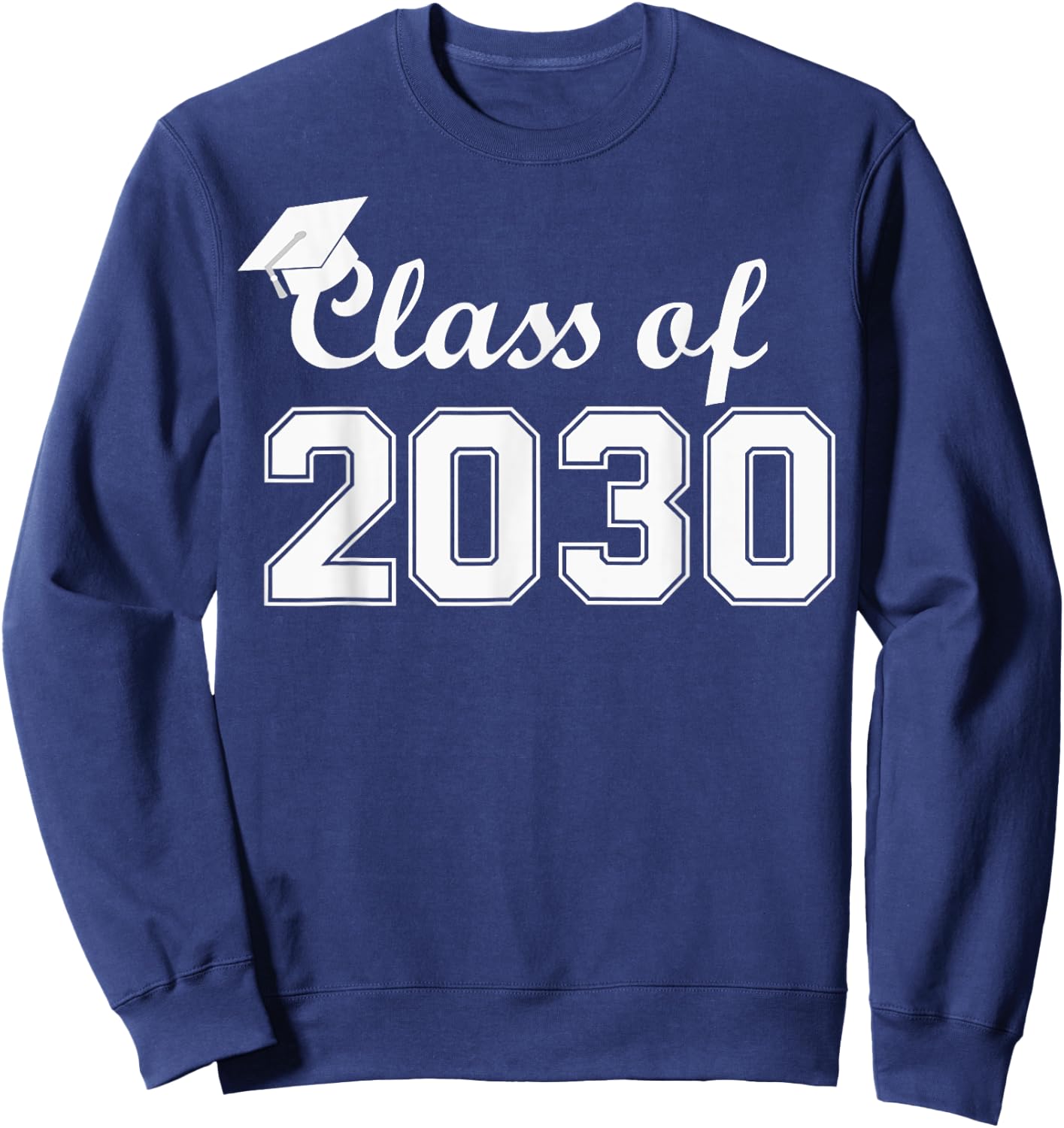 Class of 2030 Grow With Me Shirt First Day of School Sweatshirt - Sweatshirt | Navy