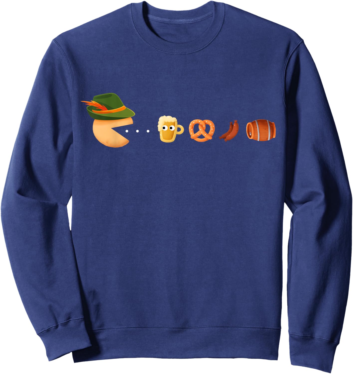 Funny Oktoberfest Gamer, Beer Festival, German Beer Drinking Sweatshirt - Sweatshirt | Navy