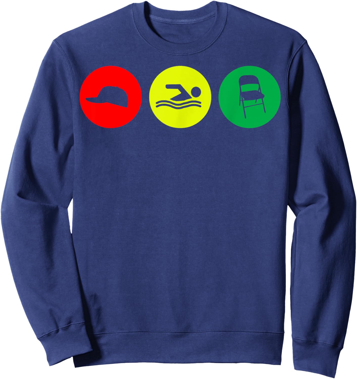 Alabama Brawl Boat Fight Folding Chair Sweatshirt - Sweatshirt | Navy