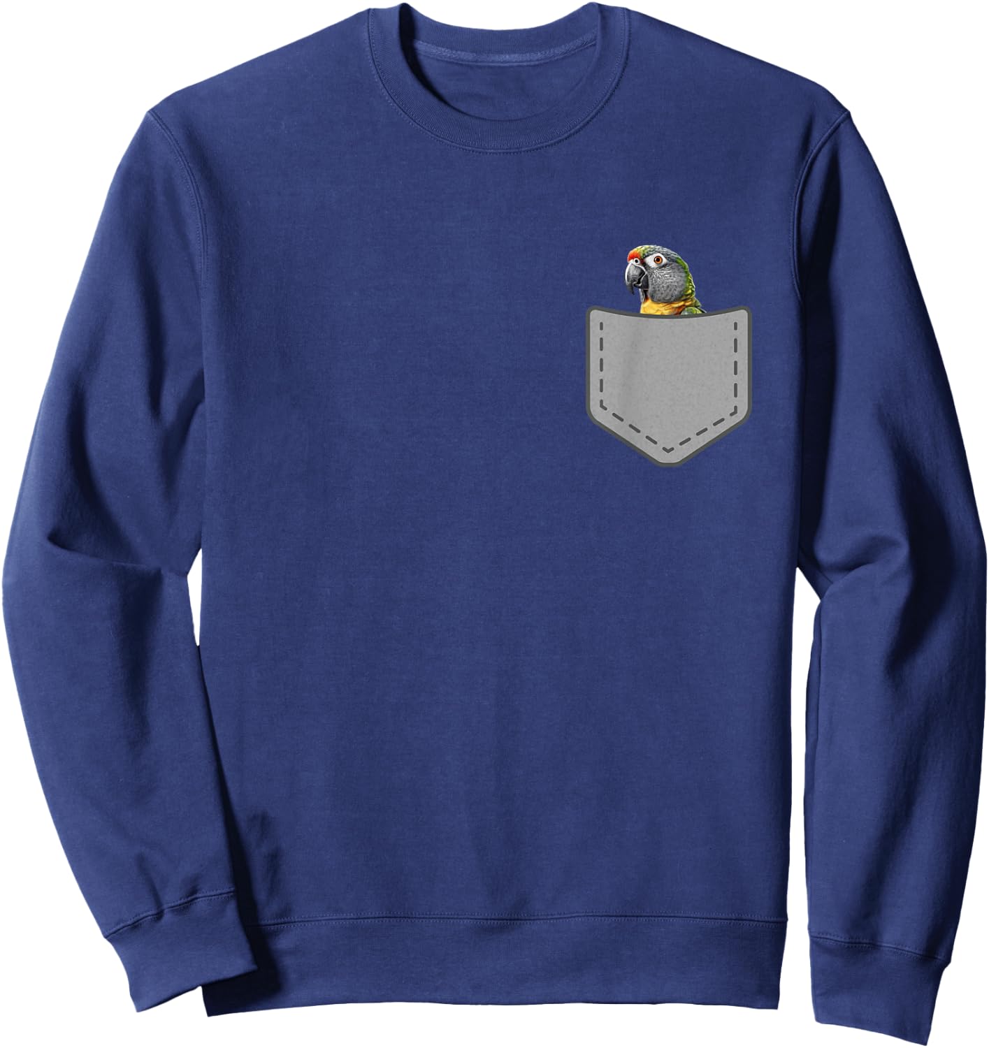Funny Senegal Parrot Bird In Your Pocket Sweatshirt - Sweatshirt | Navy