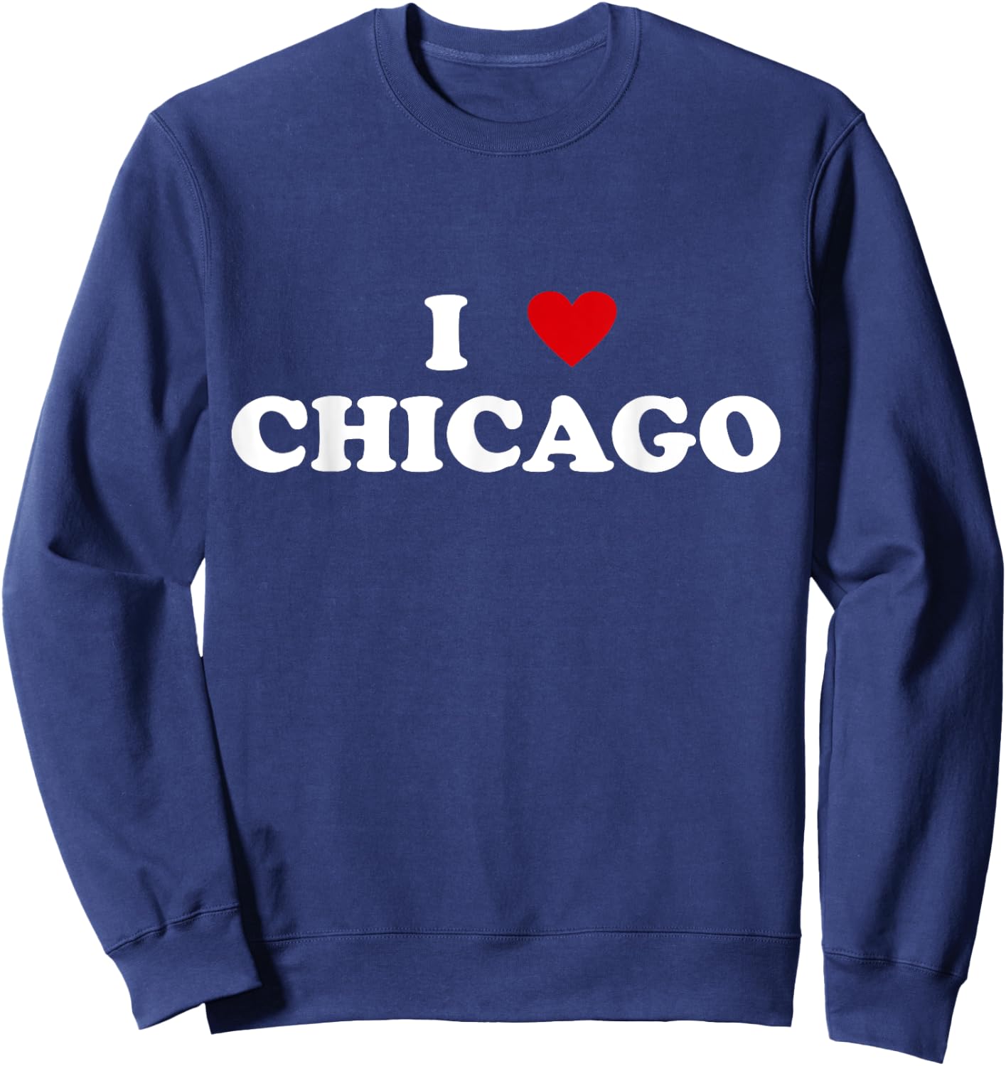 I Heart USA City - I Love Chicago Sweatshirt - Sweatshirt | Navy