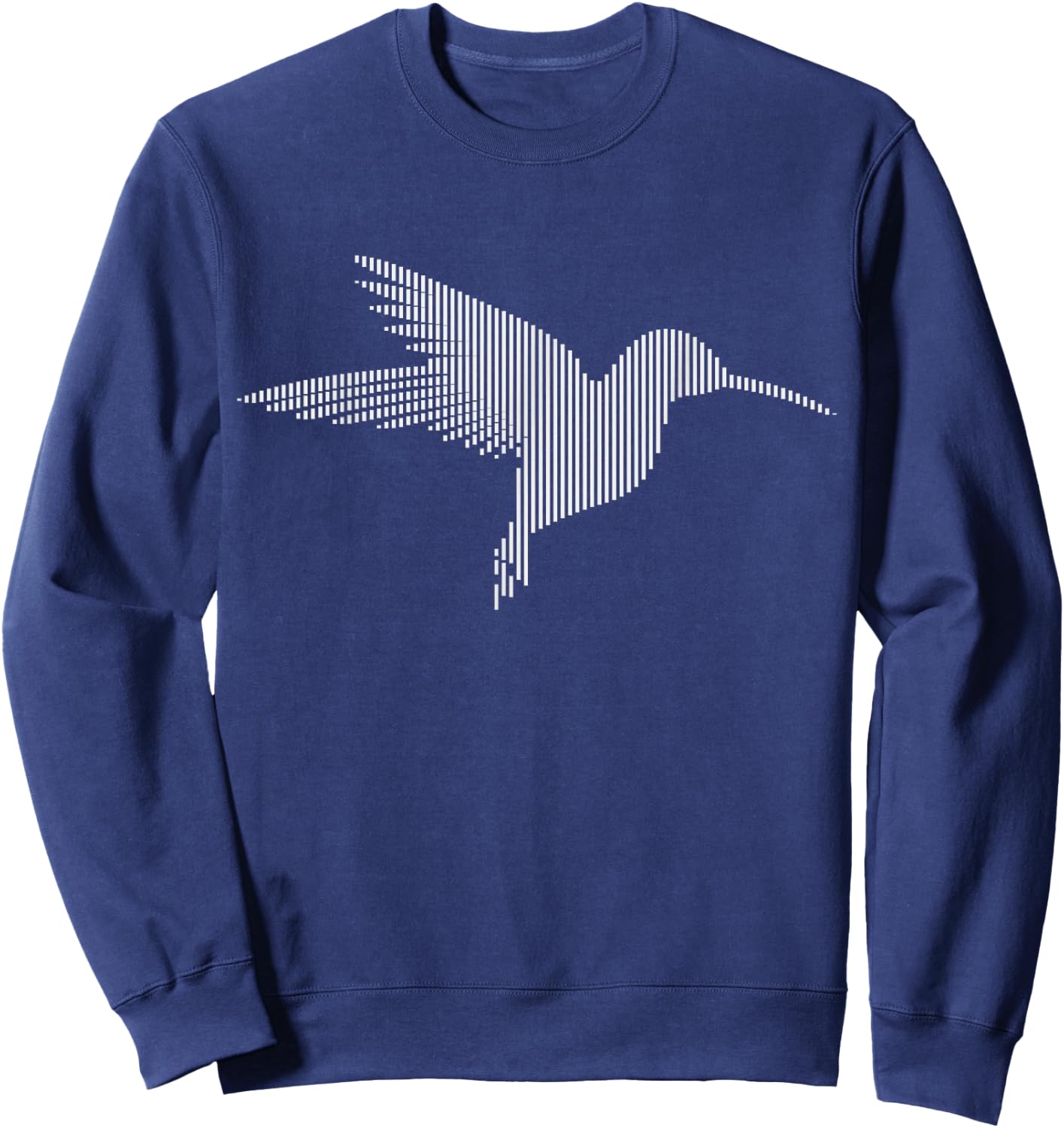 Hummingbird Humming Bird Geo Design Sweatshirt - Sweatshirt | Navy