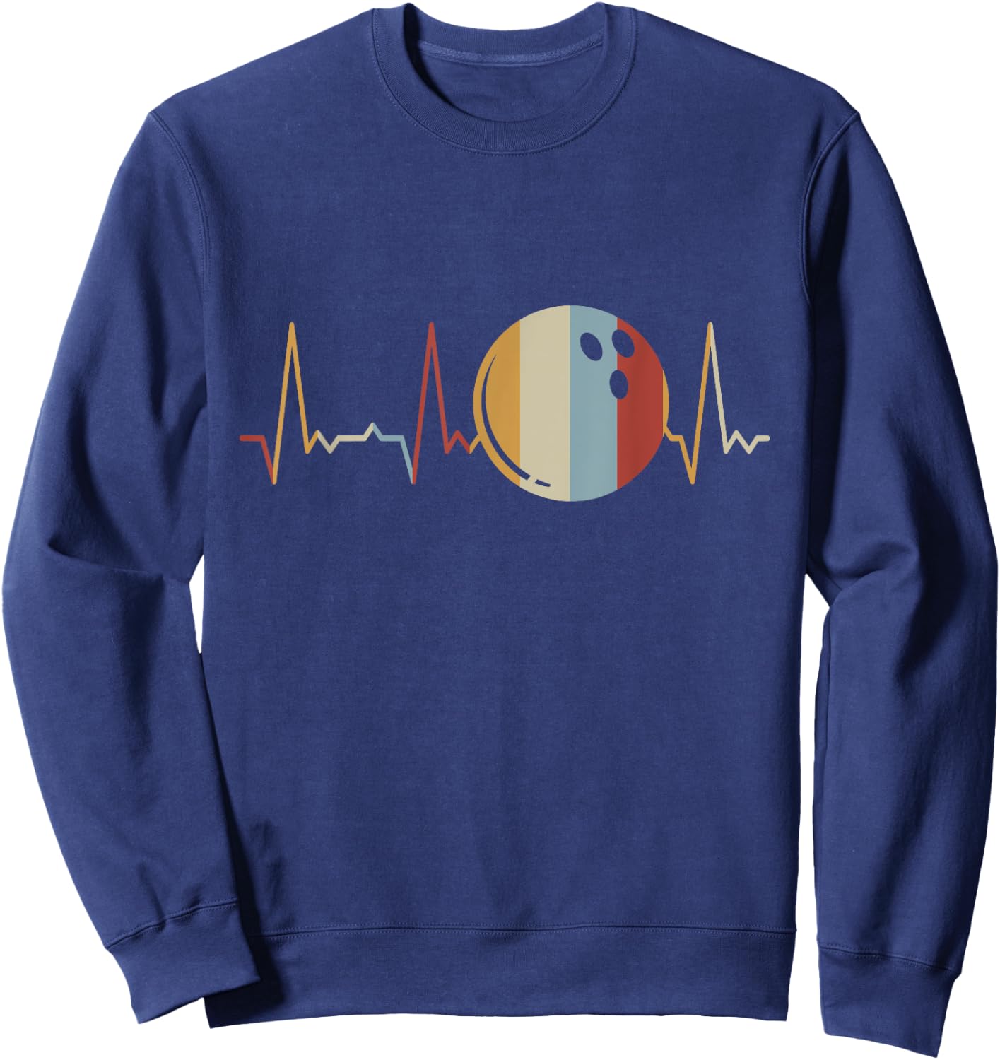 Heartbeat Bowling Ball Sweatshirt - Sweatshirt | Navy