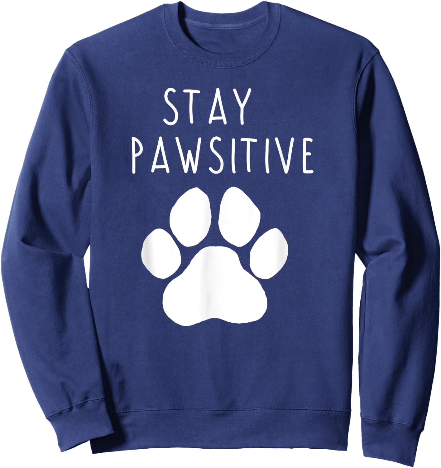 Stay Pawsitive Sweatshirt - Sweatshirt | Navy