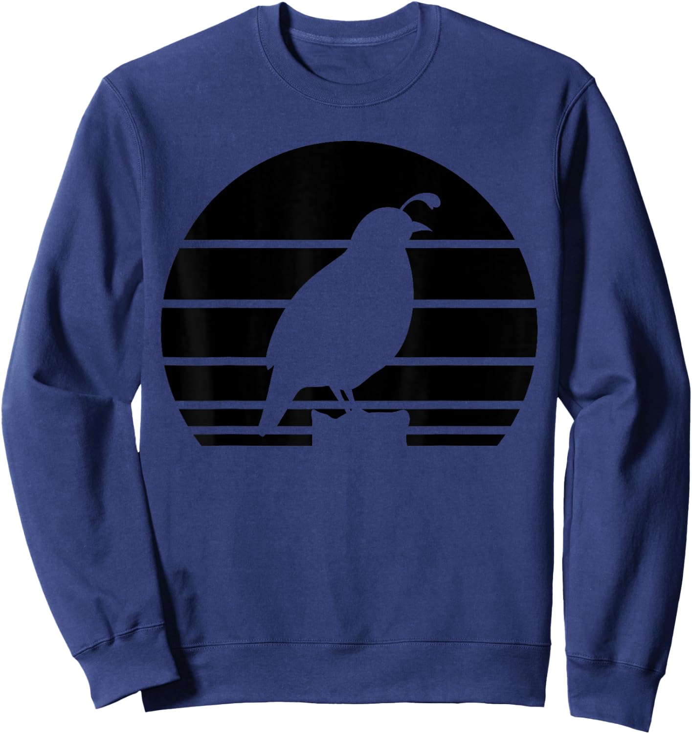 Cool Quail Art Men Women Bird Hunter Quail Upland Hunter Sweatshirt - Sweatshirt | Navy