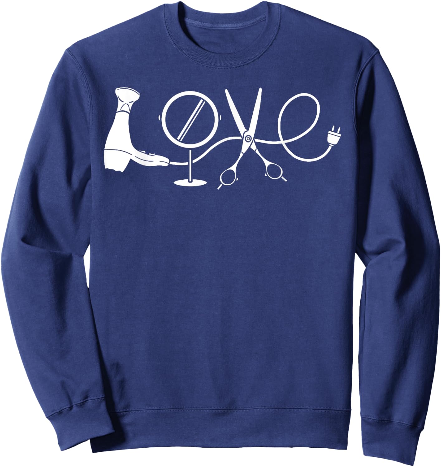 Hairdresser Hairdressing Beauticians Hairstyling Hairstylist Sweatshirt - Sweatshirt | Navy