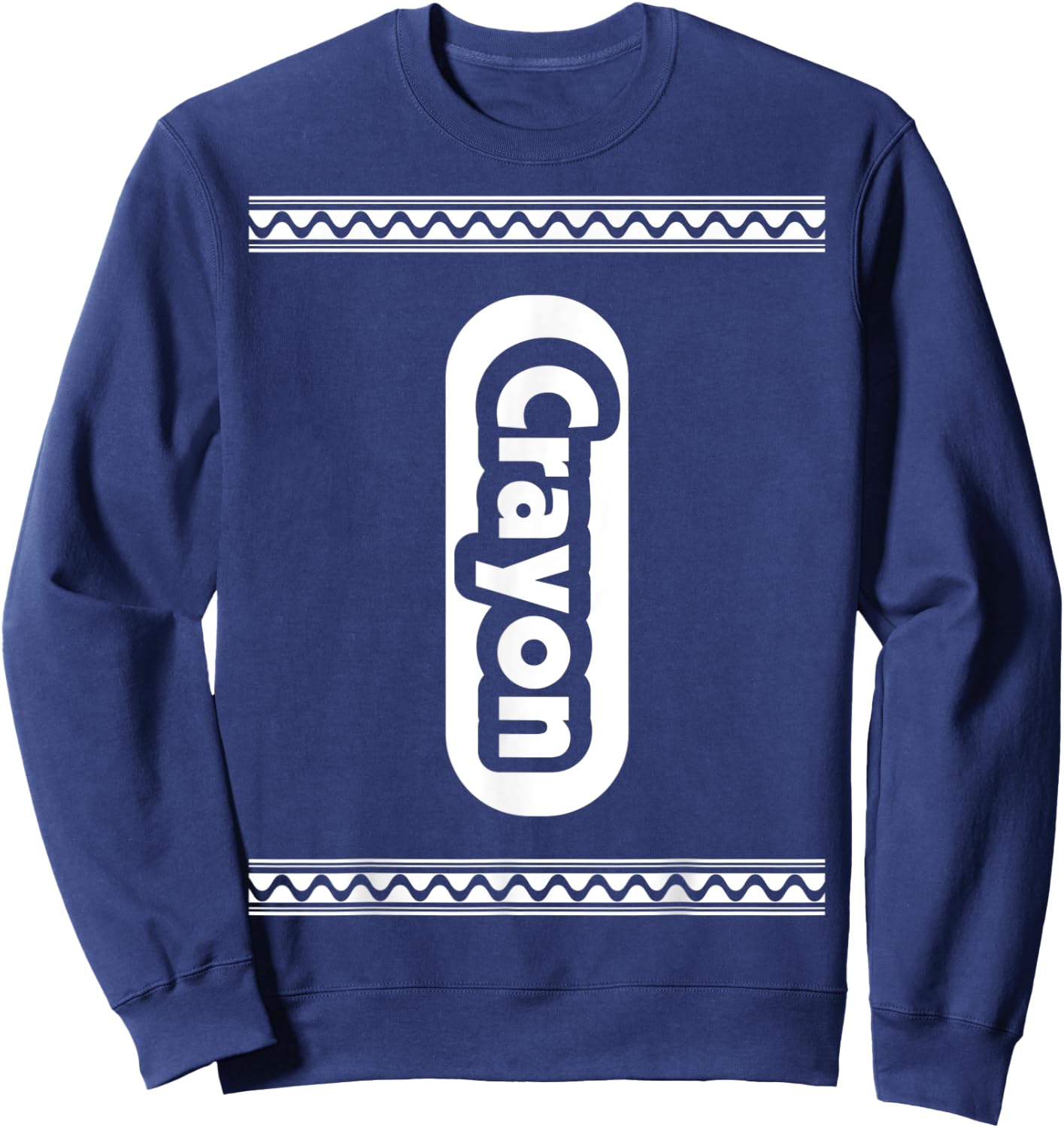 Black Crayon Halloween Costume Group Matching Teacher Women Sweatshirt - Sweatshirt | Navy
