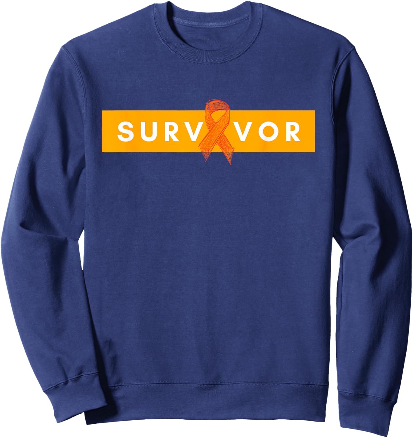 Survivor Cancer Free Products Leukemia Survivor Warrior Sweatshirt - Sweatshirt | Navy