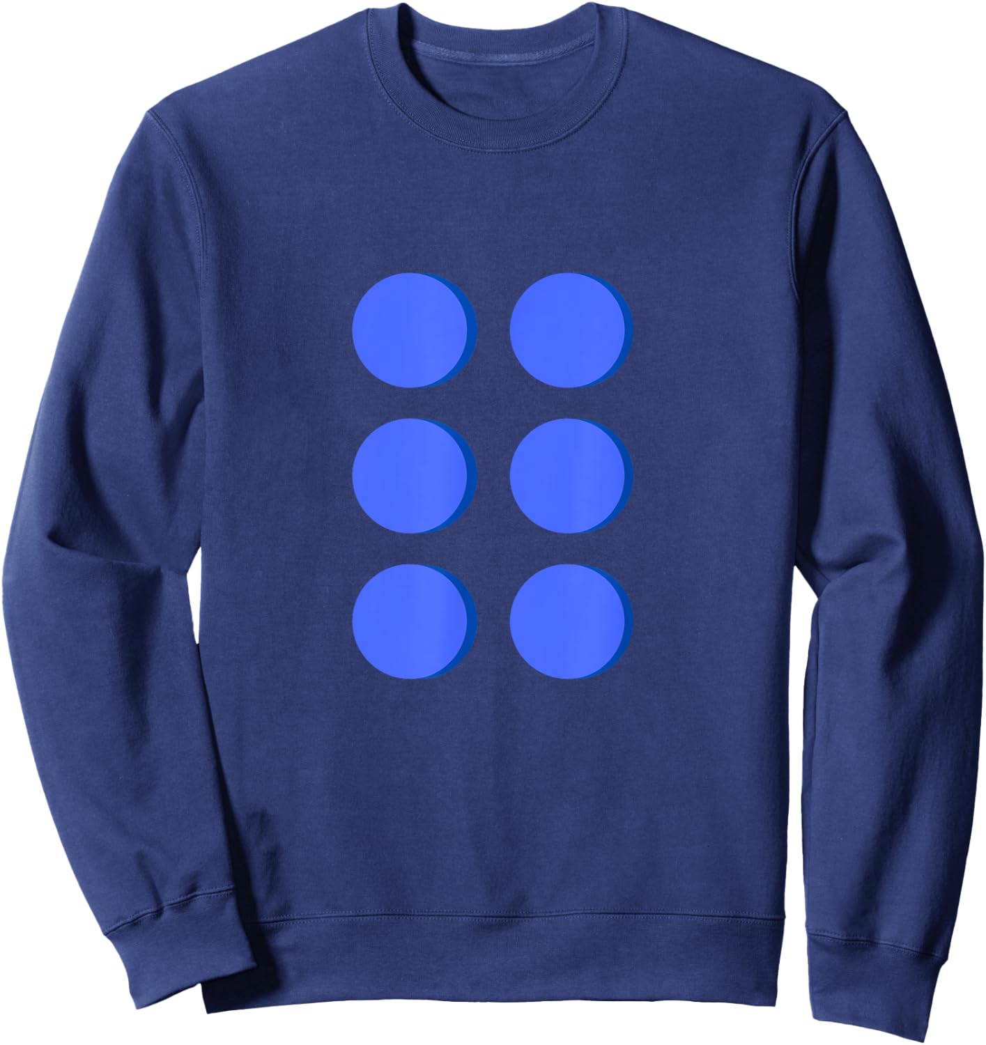 Blue Building Brick Halloween Plastic Block Costume Matching Sweatshirt - Sweatshirt | Navy