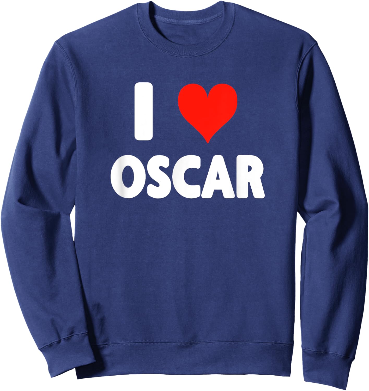 I Love Oscar - Heart Sweatshirt - Sweatshirt | Navy