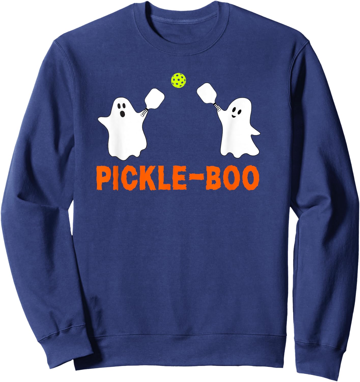 Halloween Pickleball Pickle-Boo Ghosts Sweatshirt - Sweatshirt | Navy