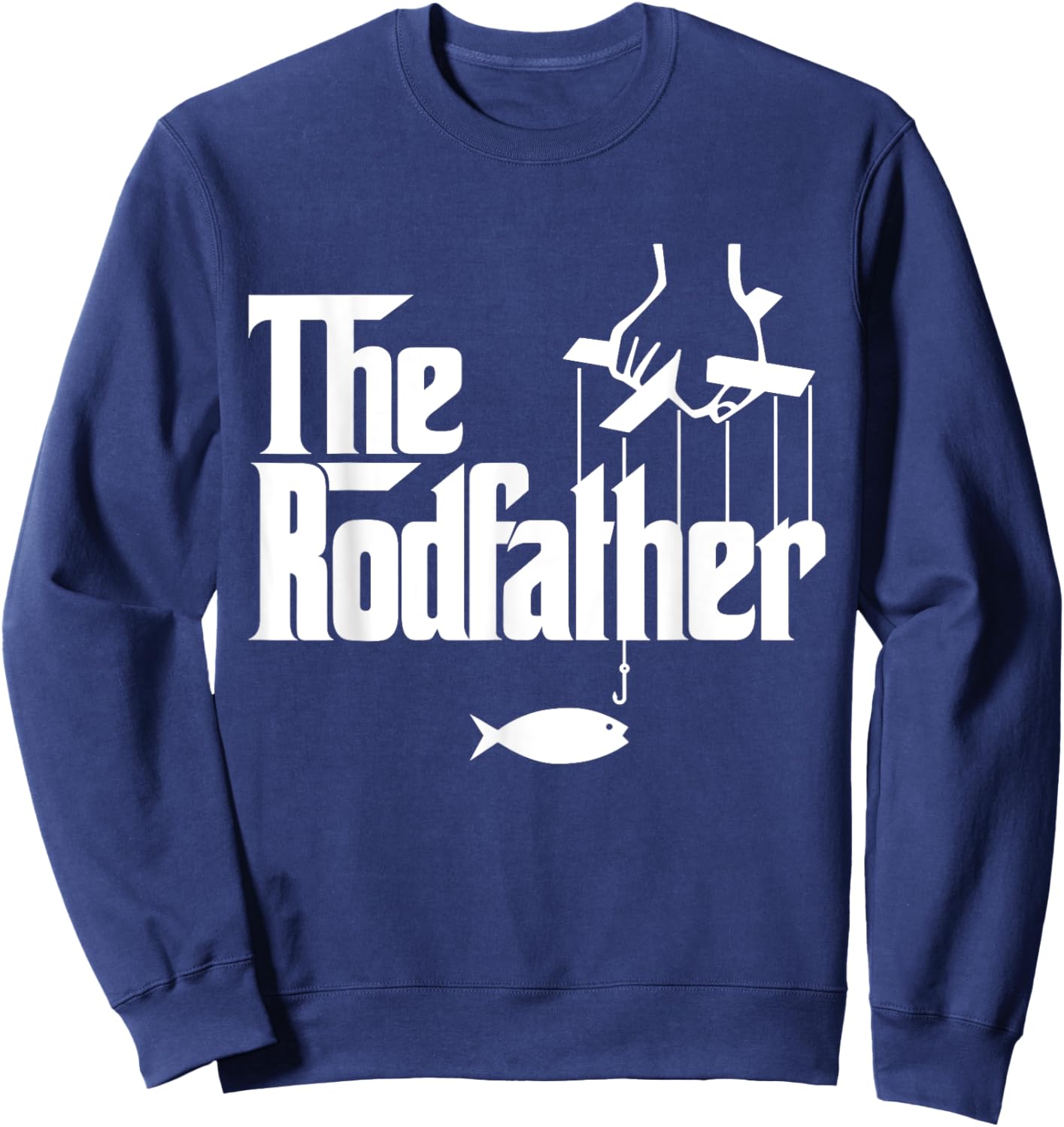The RodFather - Funny Fishing Sweatshirt - Sweatshirt | Navy