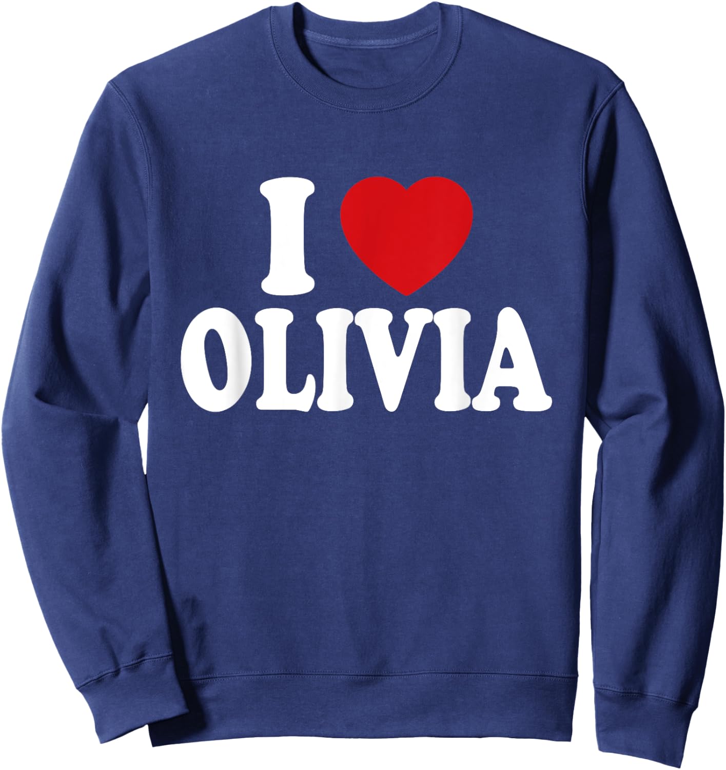 I Heart Love Olivia Sweatshirt - Sweatshirt | Navy
