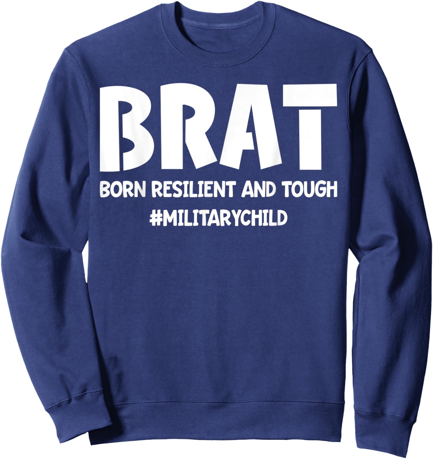 Military Child Purple Up For Military Kids BRAT Girl Boy Sweatshirt - Sweatshirt | Navy