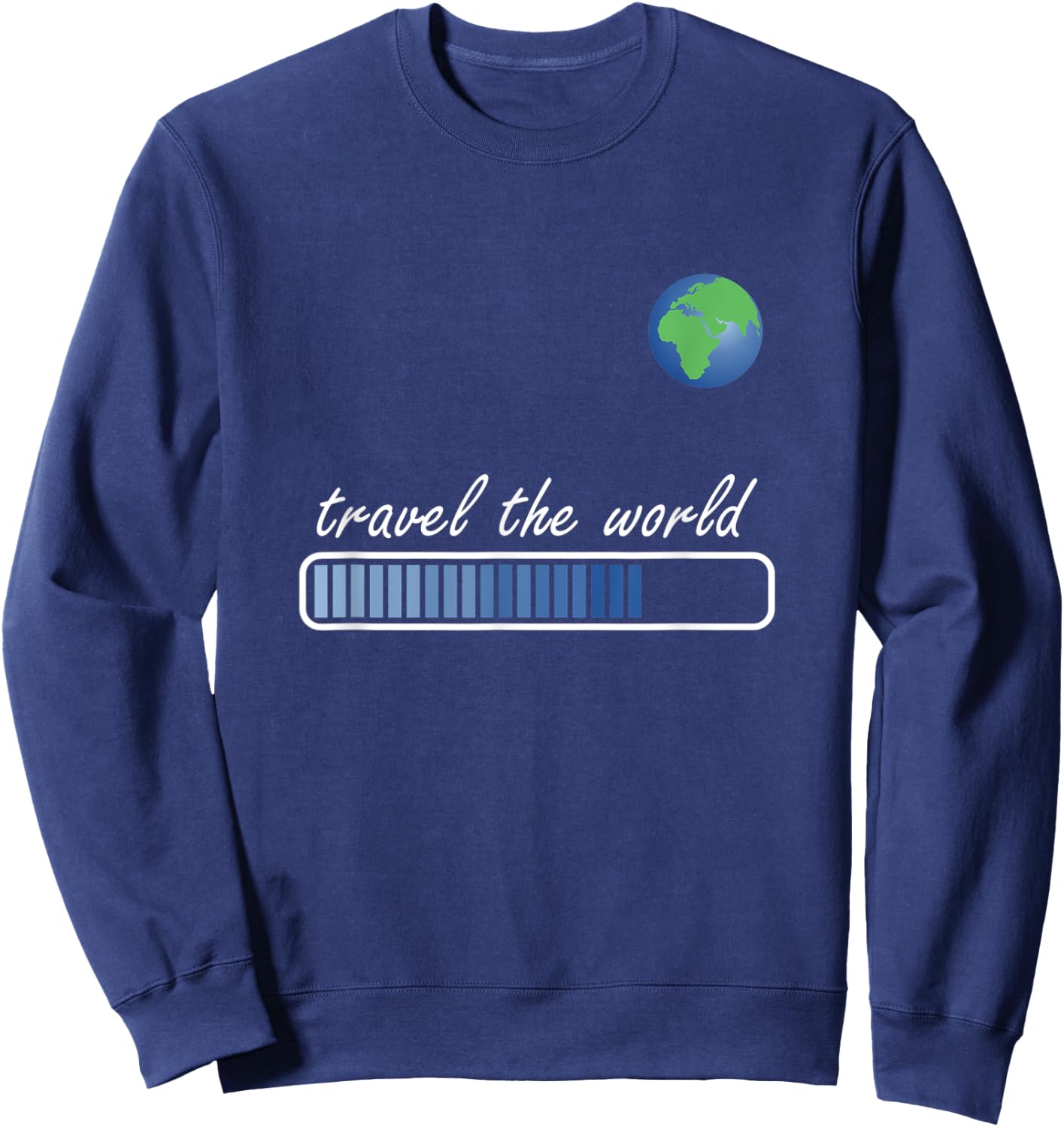 Travel the World Loading. World traveller & Globe Trotter Sweatshirt - Sweatshirt | Navy