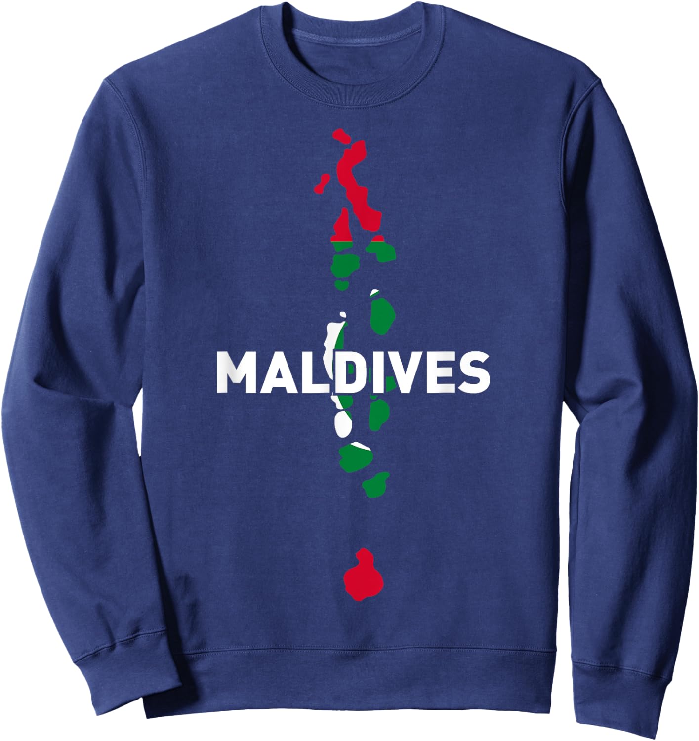 Proud Family and Patriotic Flag of Country Maldives Sweatshirt - Sweatshirt | Navy