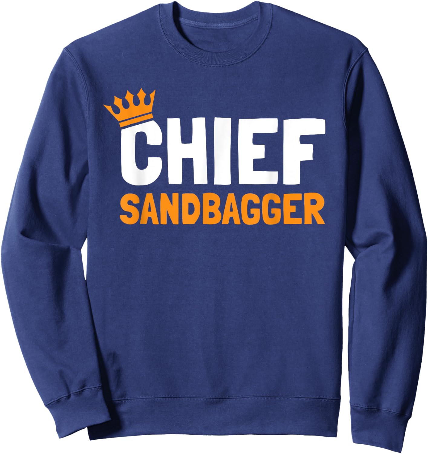 Chief Sandbagger Golf - -Adults, Black, Small Sweatshirt - Sweatshirt | Navy