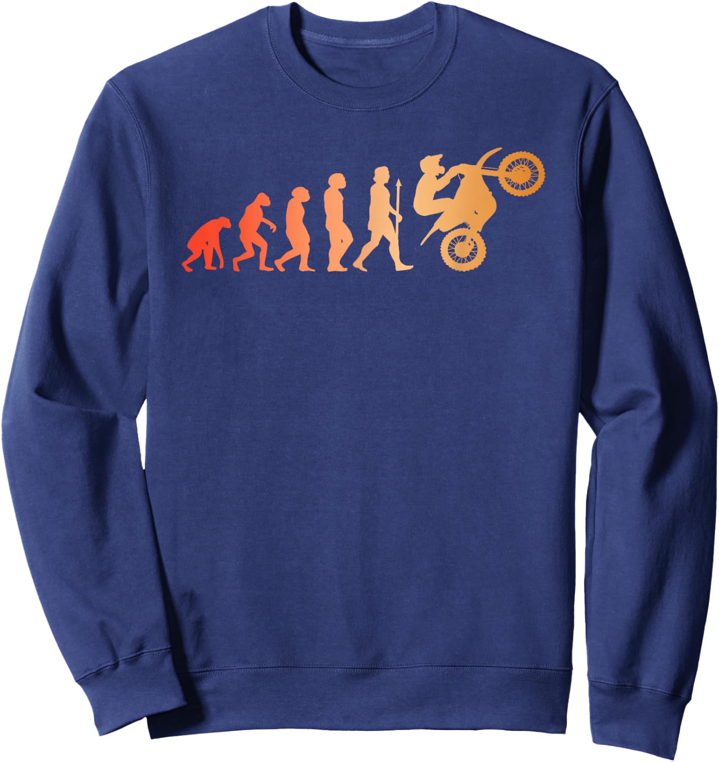 Motorcycle Rider Two Wheel Machine Motorcyclist Sweatshirt - Sweatshirt | Navy