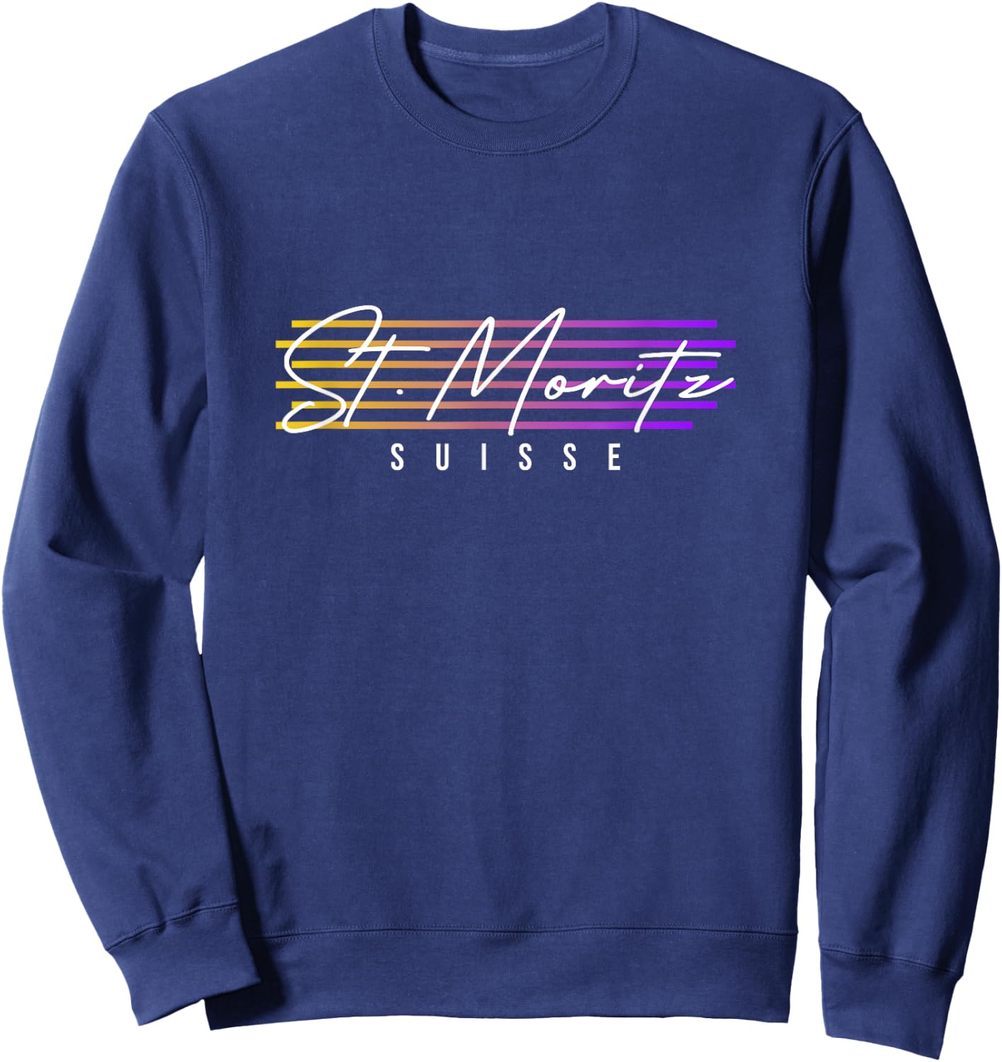 St. Moritz Switzerland Souvenir Sweatshirt - Sweatshirt | Navy