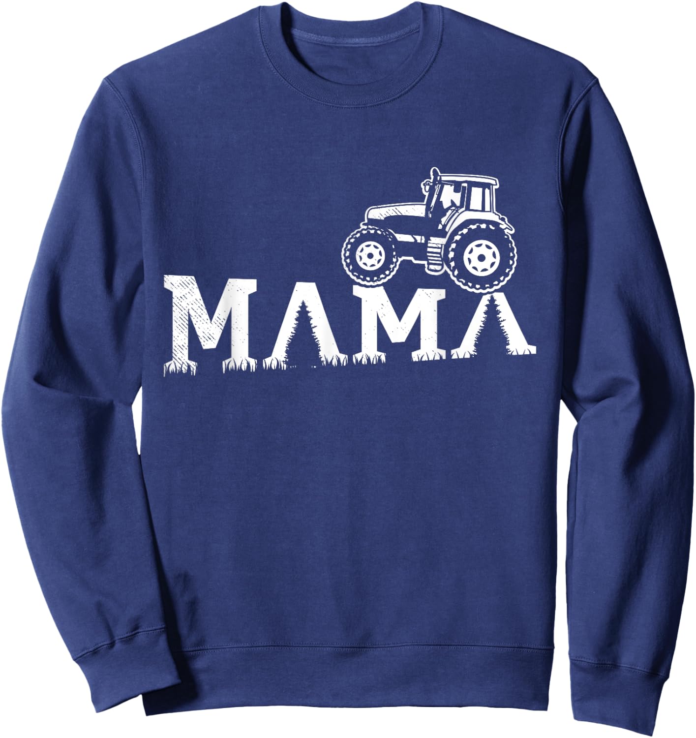 teestatic Women's Farm Themed Tractor MAMA Artwork - Black, X-Small Sweatshirt - Sweatshirt | Navy