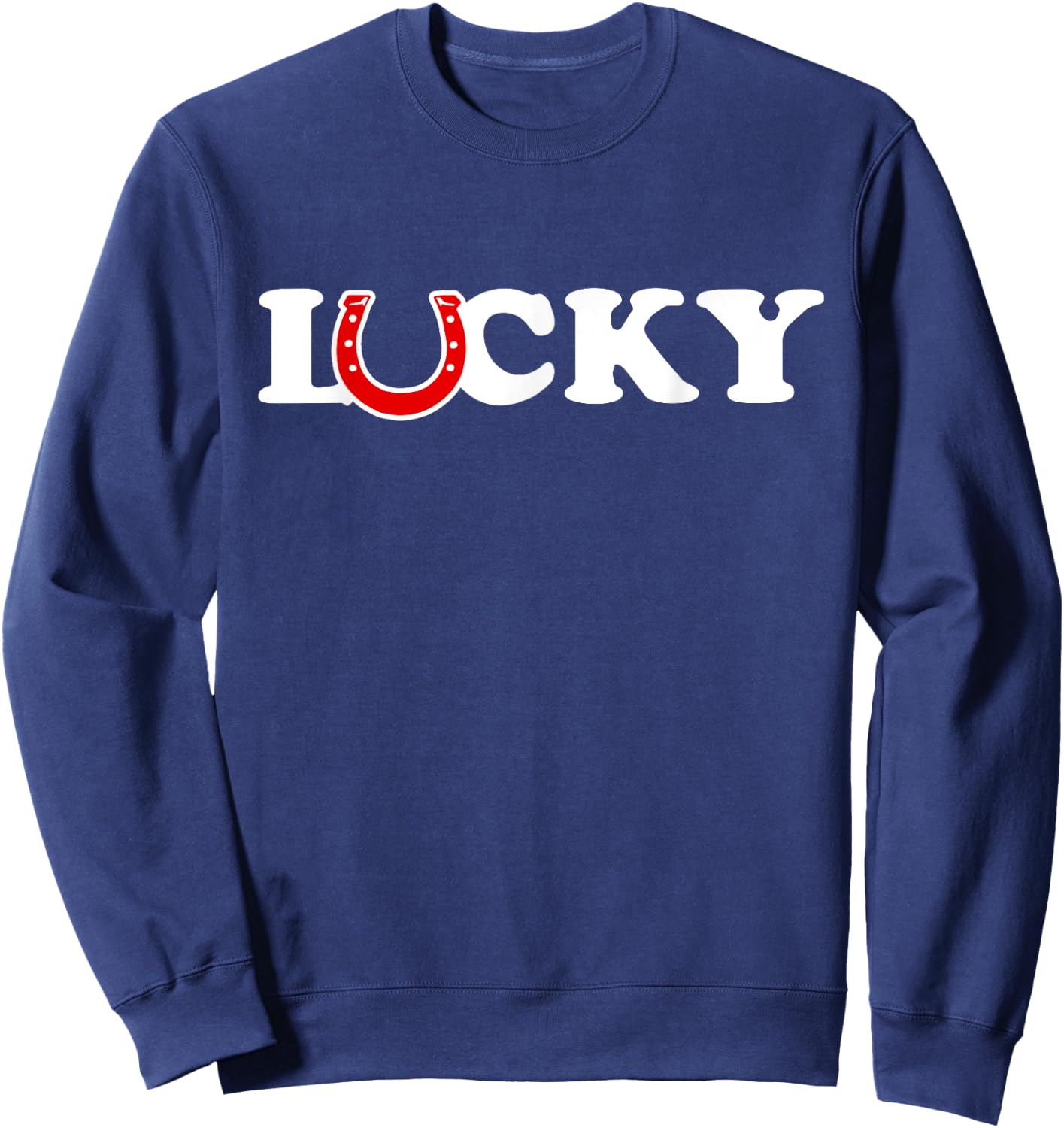 Horseshoe Lucky Sweatshirt - Sweatshirt | Navy
