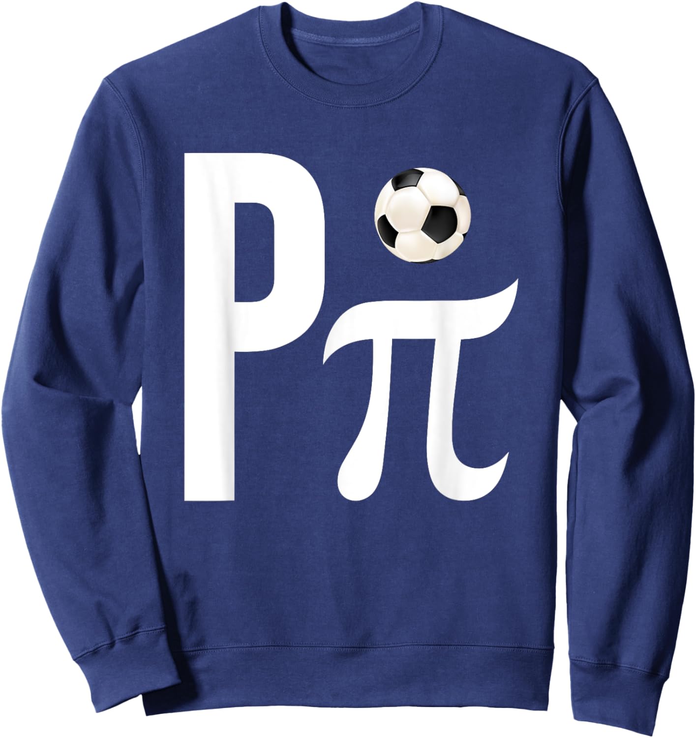 Cool Soccer fan Math Nerd happy Pi Day kids Sweatshirt - Sweatshirt | Navy