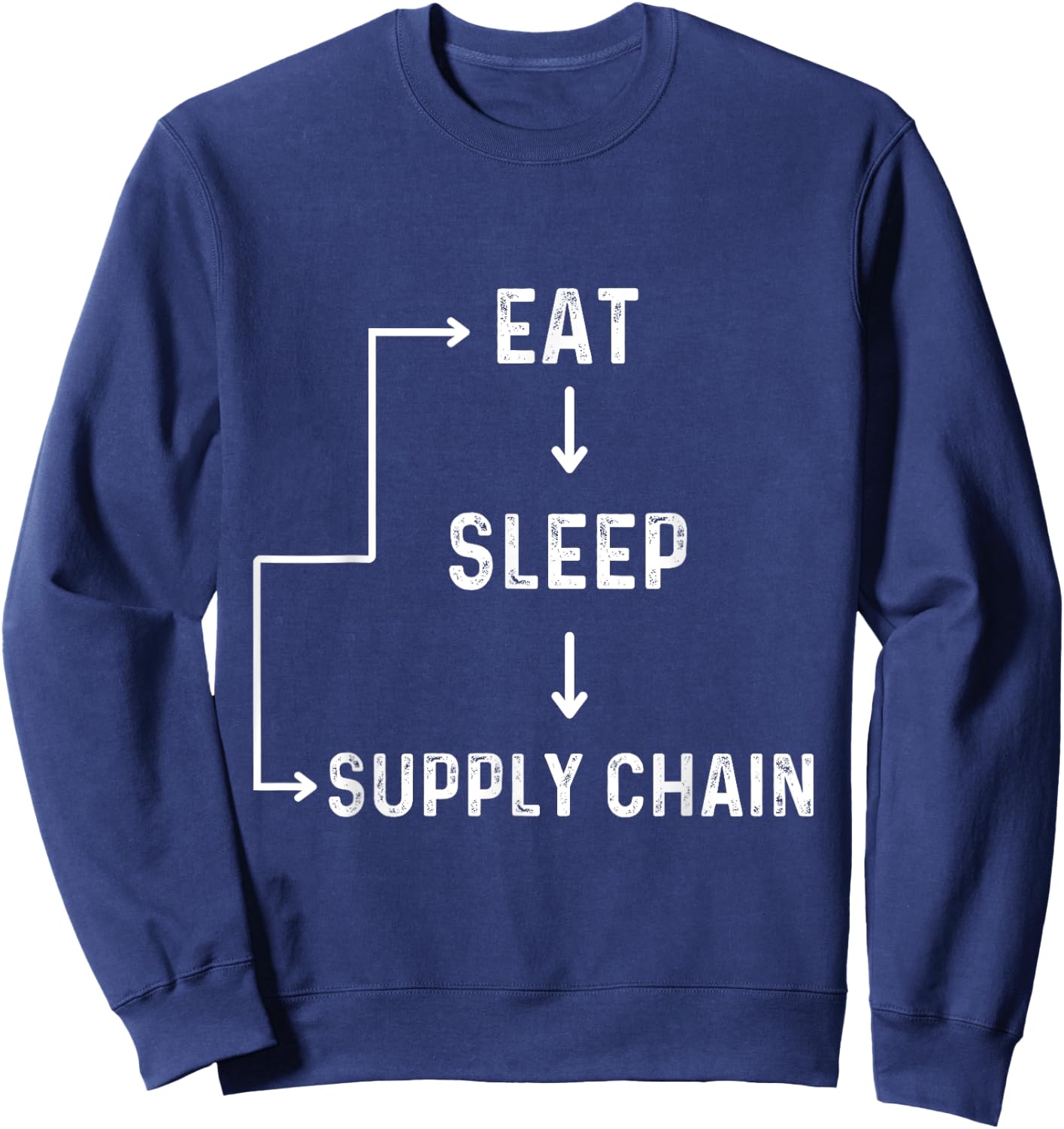 Supply chain manager engineering supply chain director funny Sweatshirt - Sweatshirt | Navy