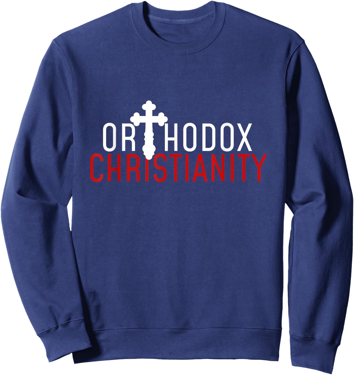 Christian Faith Church Pantocrator Orthodox Christianity Jesus Christ Adults Christmas Shoppers Sweatshirt - Sweatshirt | Navy