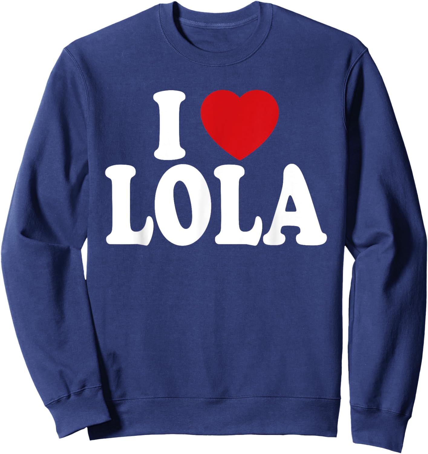 I Heart Love Lola Sweatshirt - Sweatshirt | Navy