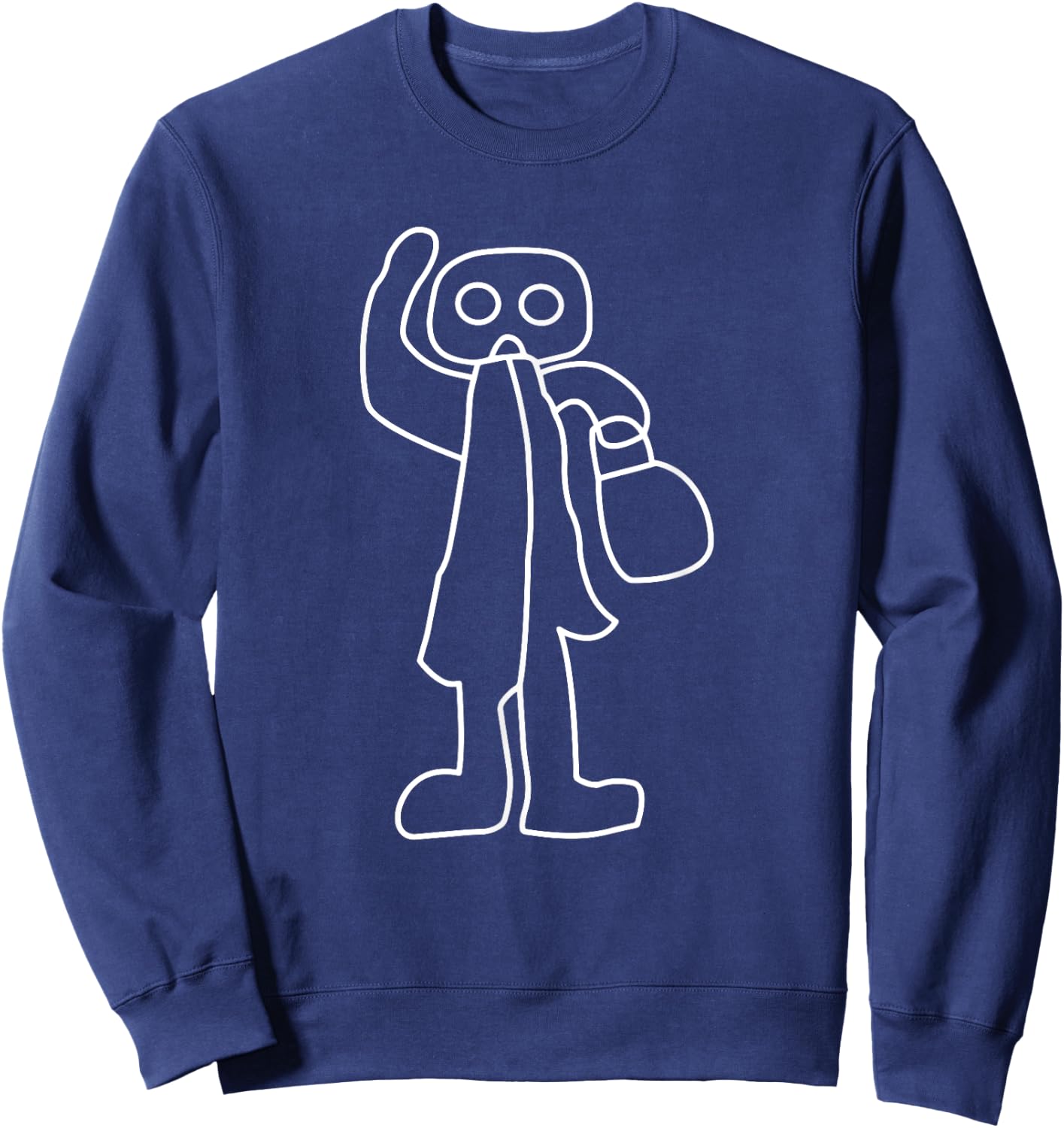 Nazca Lines - Retro Peruvian Geoglyphs - Humanoid Sweatshirt - Sweatshirt | Navy