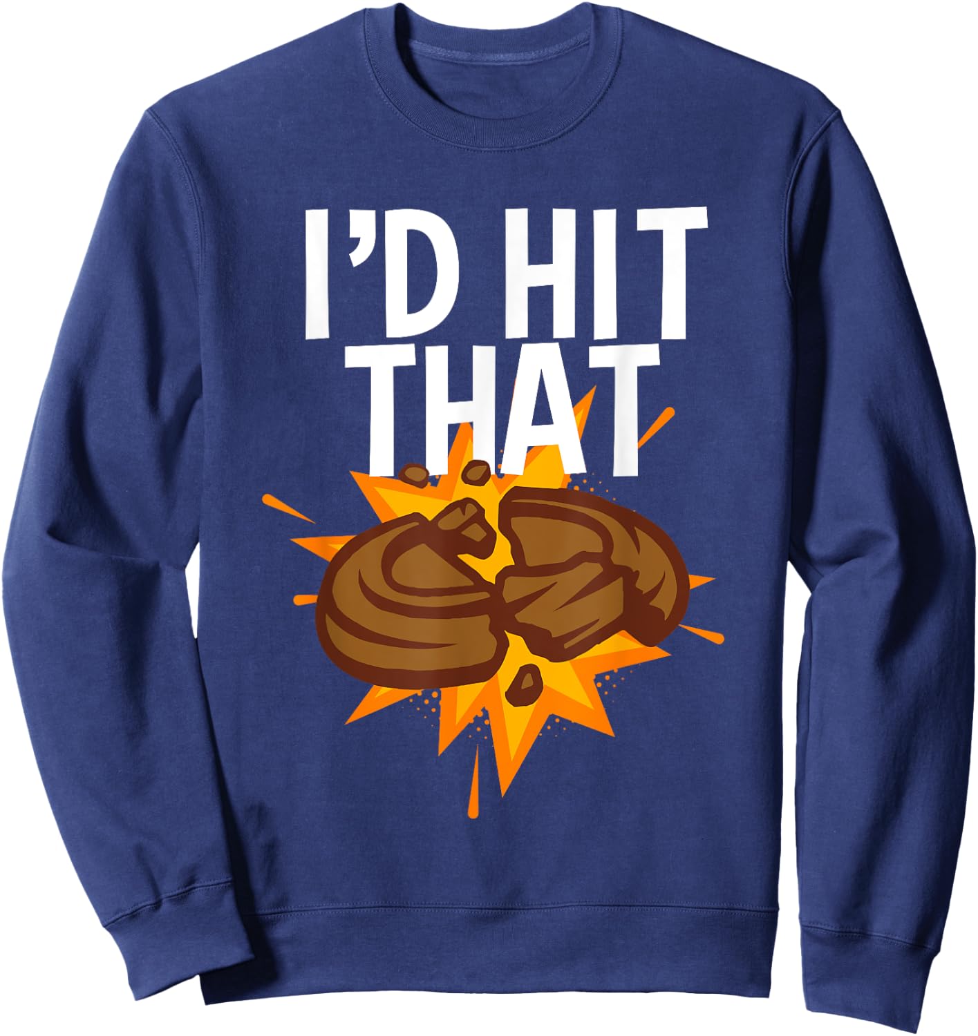 Cool Clay Shooting Women Sporting Pigeon Trap Target Sweatshirt - Sweatshirt | Navy