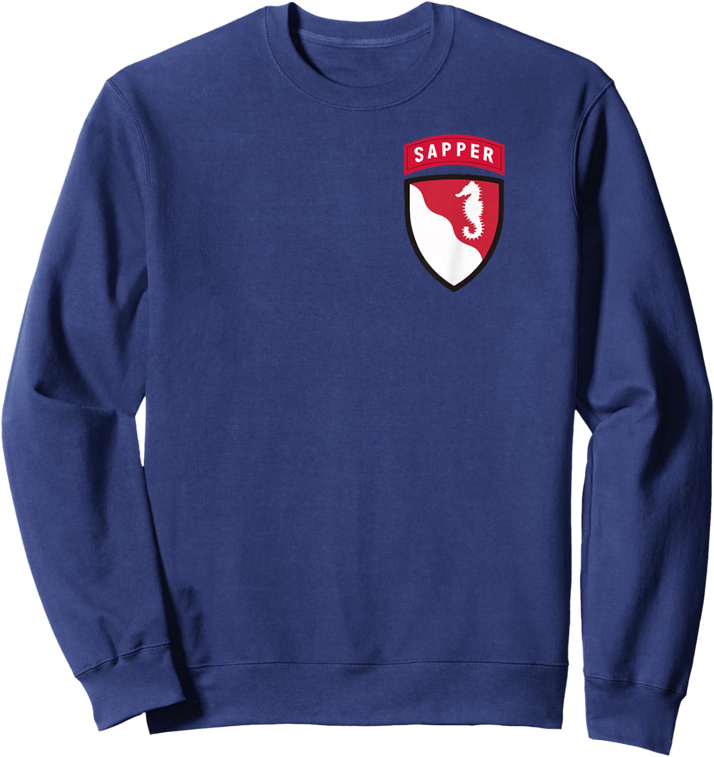 36th Engineer Brigade Patch with Sapper Tab - 36th EN BDE Sweatshirt - Sweatshirt | Navy