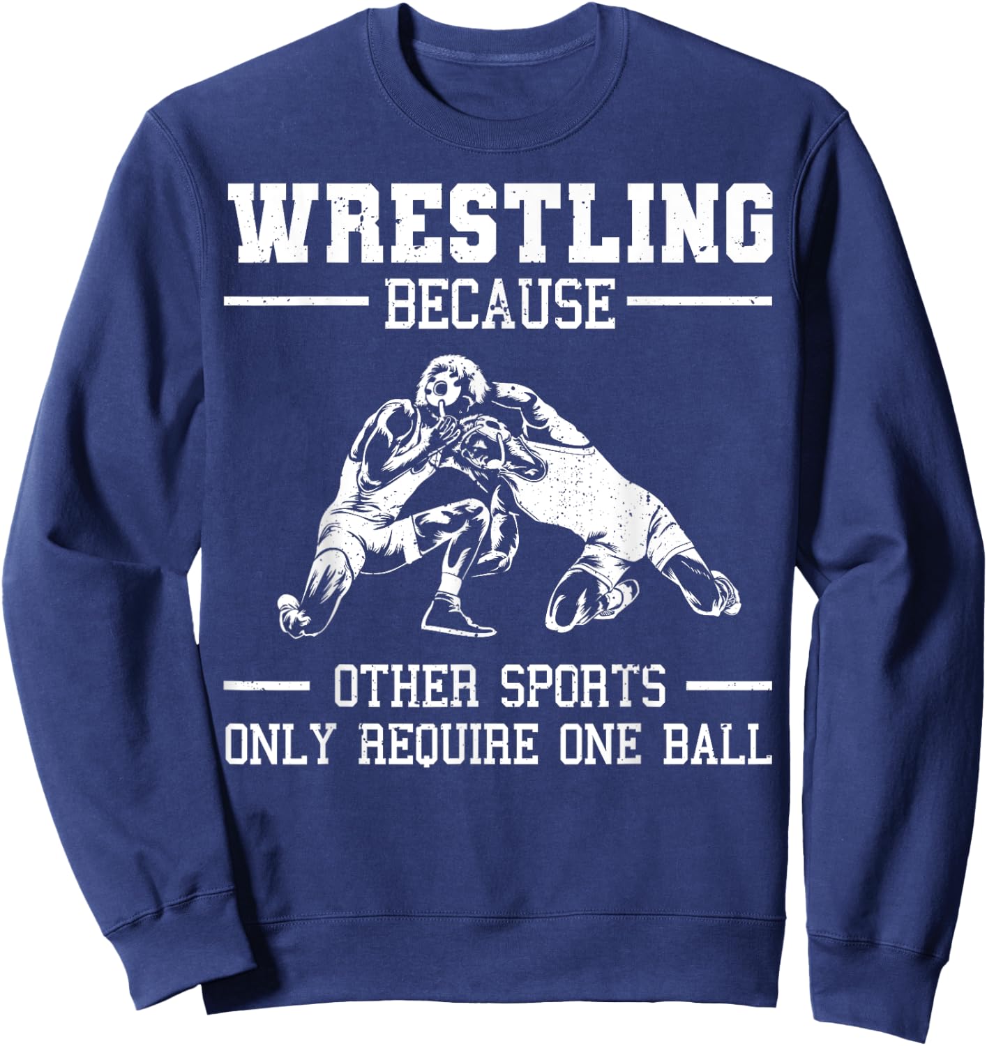 Funny Wrestling Design for Kids Men Women Wrestle Athletes Small Sweatshirt - Sweatshirt | Navy