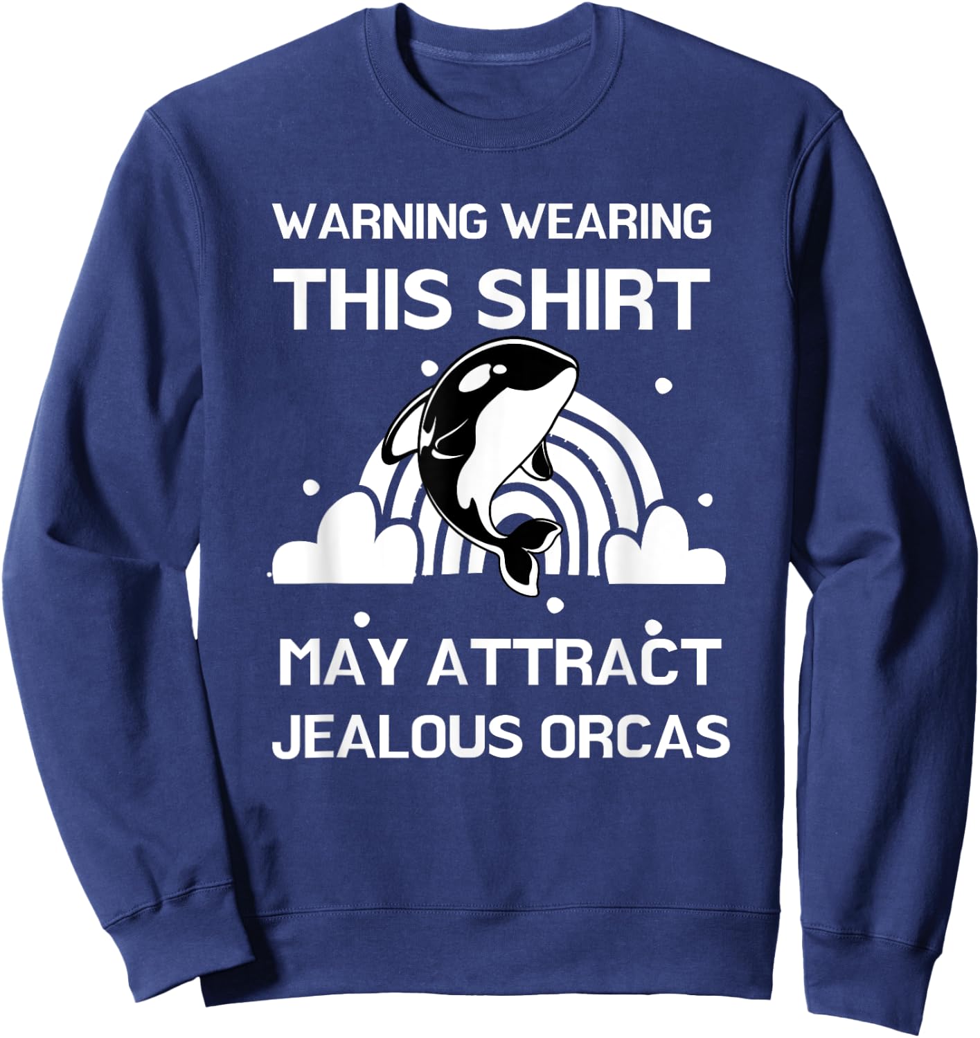 Funny Orca Unicorn Lover Seaworld Ocean Kids Sweatshirt - Sweatshirt | Navy