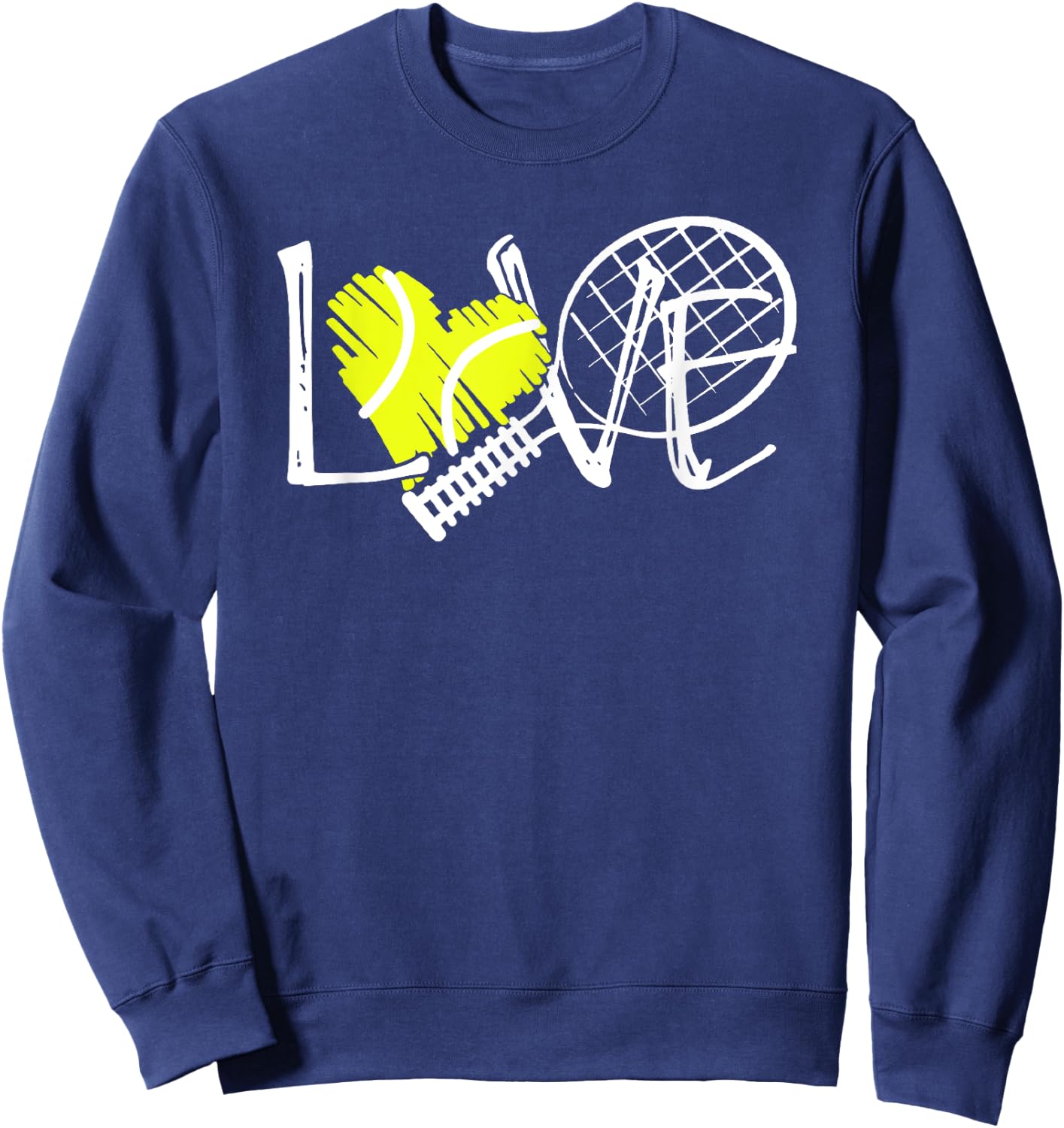 Women's Tennis Love Print Sweatshirt - Sweatshirt | Navy