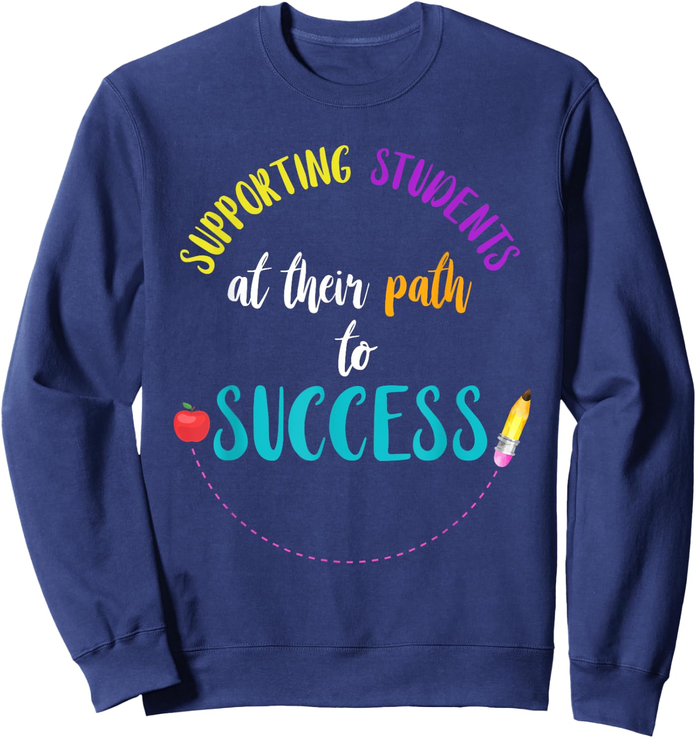 Supporting Students Response Intervention Teacher RTI Team Sweatshirt - Sweatshirt | Navy