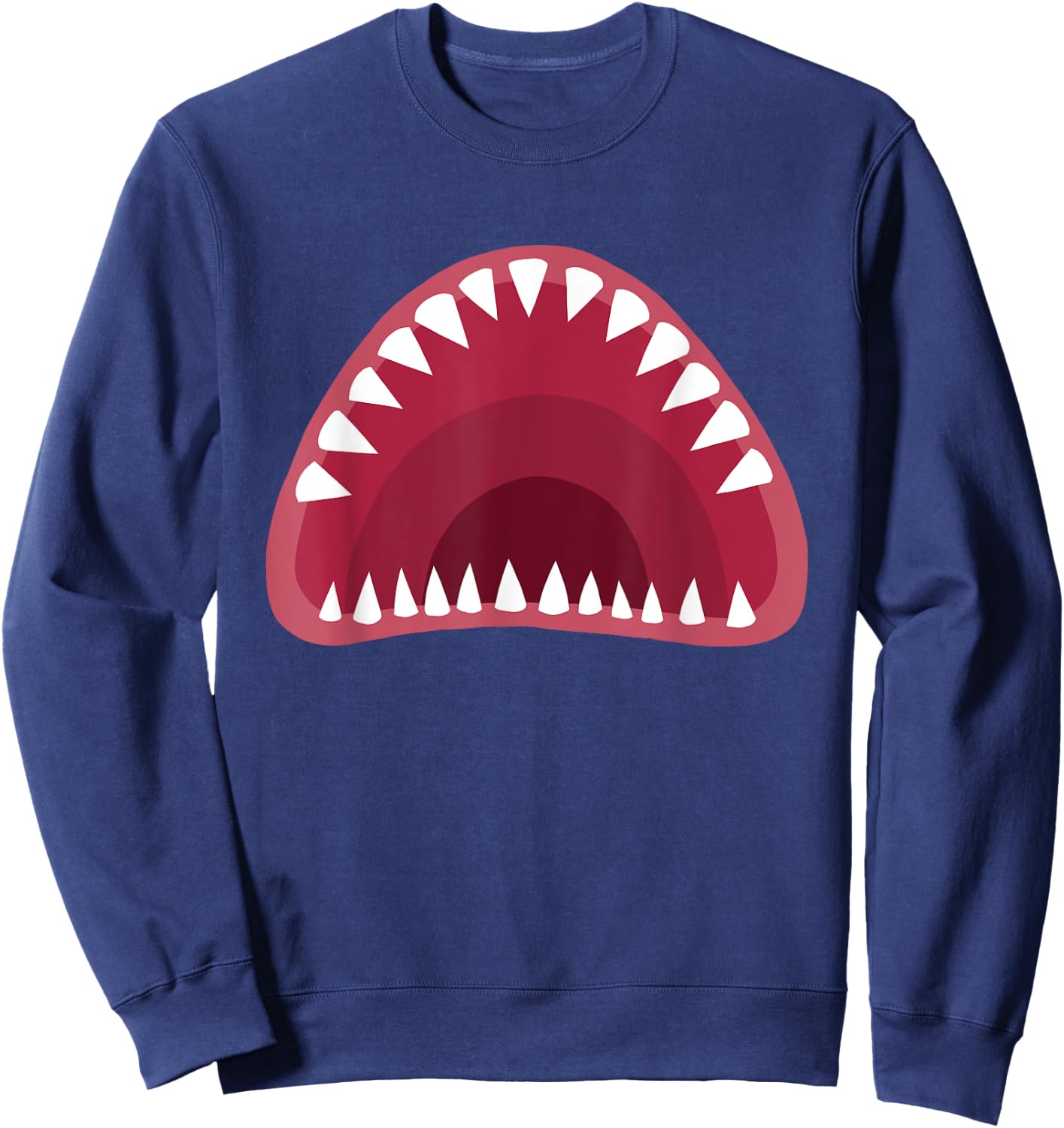 Shark Mouth Halloween Sweatshirt - Sweatshirt | Navy