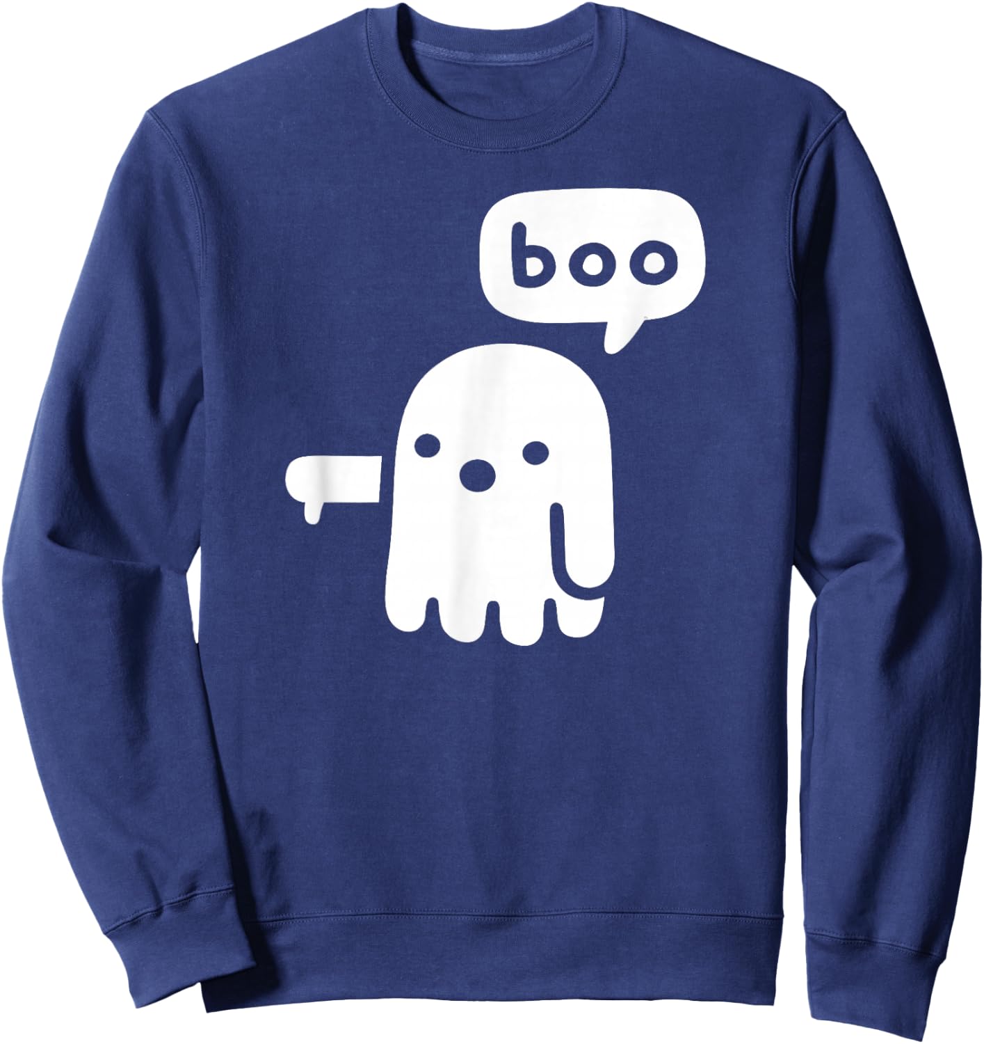 Funny Chunky Ghost Of Disapproval Boo Halloween Classic Sweatshirt - Sweatshirt | Navy