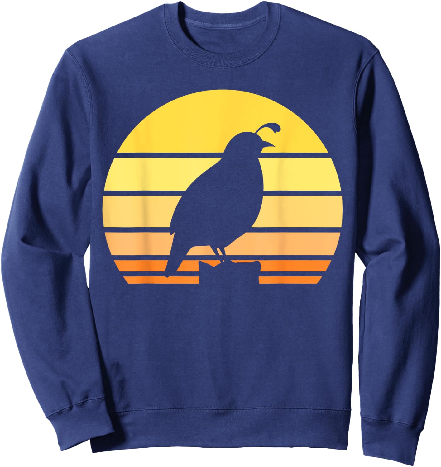 Cool Quail Art Men Women Bird Hunter Quail Upland Hunter Sweatshirt - Sweatshirt | Navy